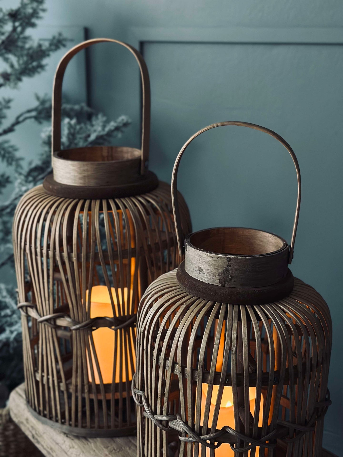 Laterne mit LED-Licht - Large