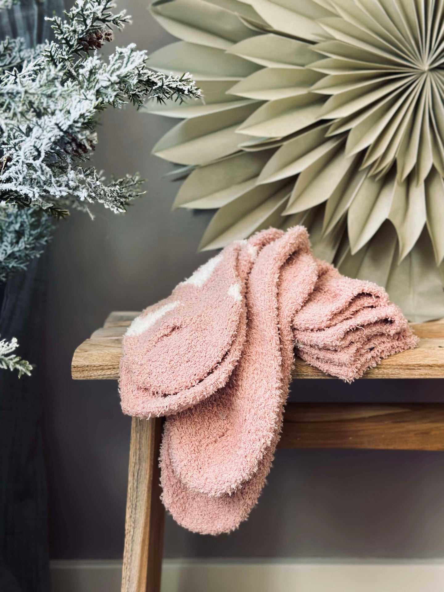 Socken Fluffy Rose - Set mit 2 Paaren