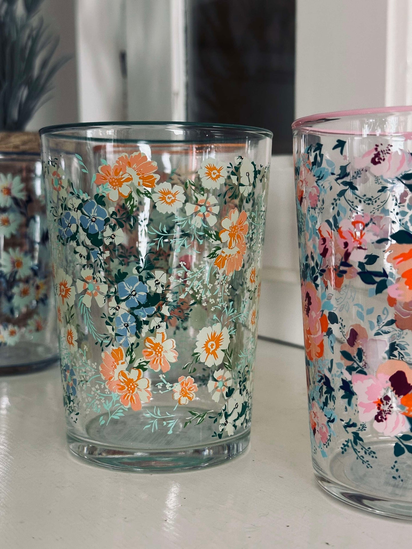 Trinkgläser Flora - Packung mit 4 Stück