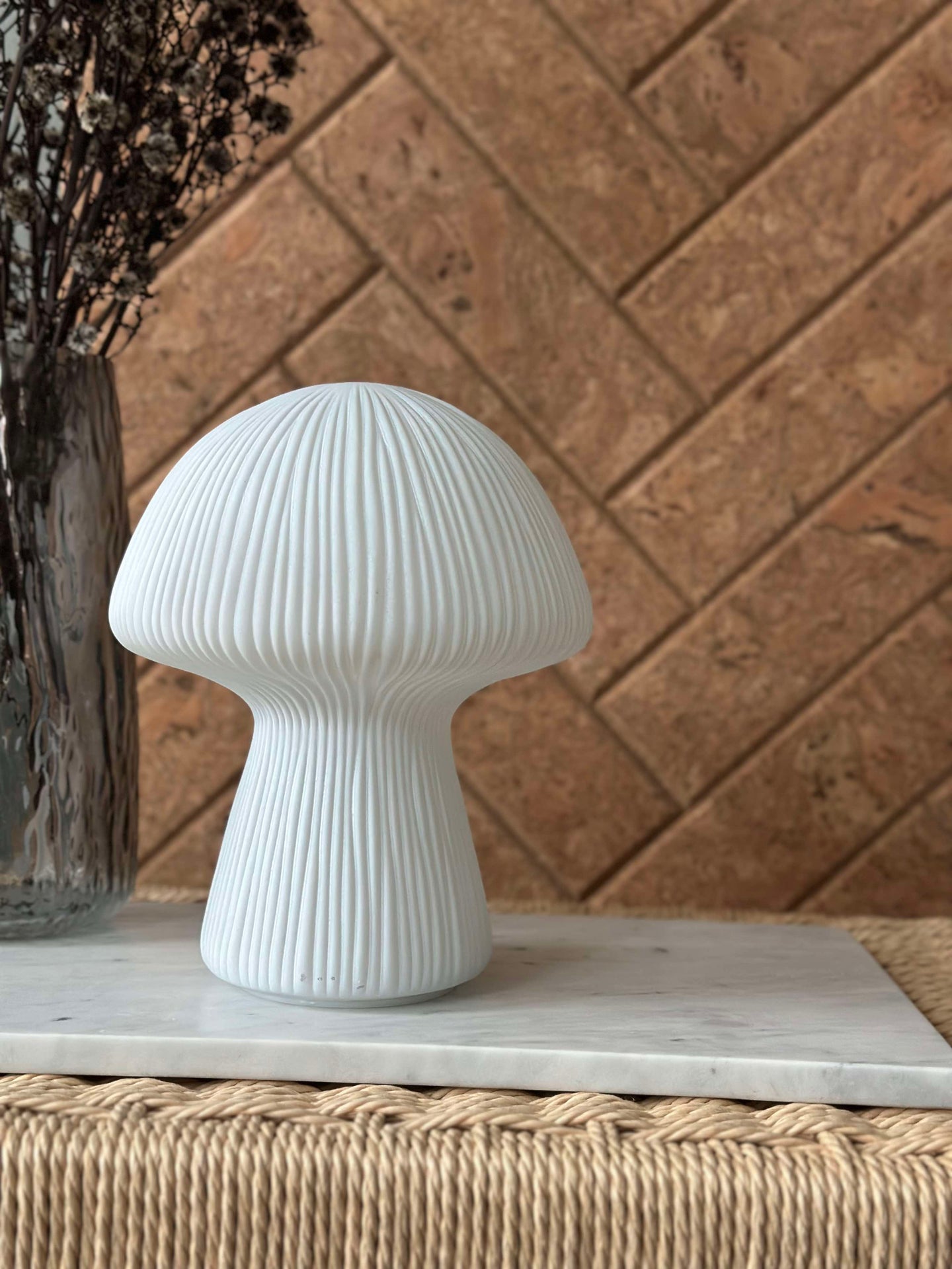 Mushroom Astrid - Weiß 20 cm