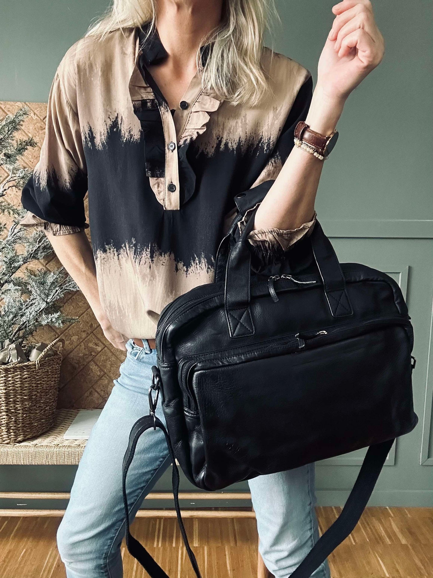 Hemd Aya Dark Camel