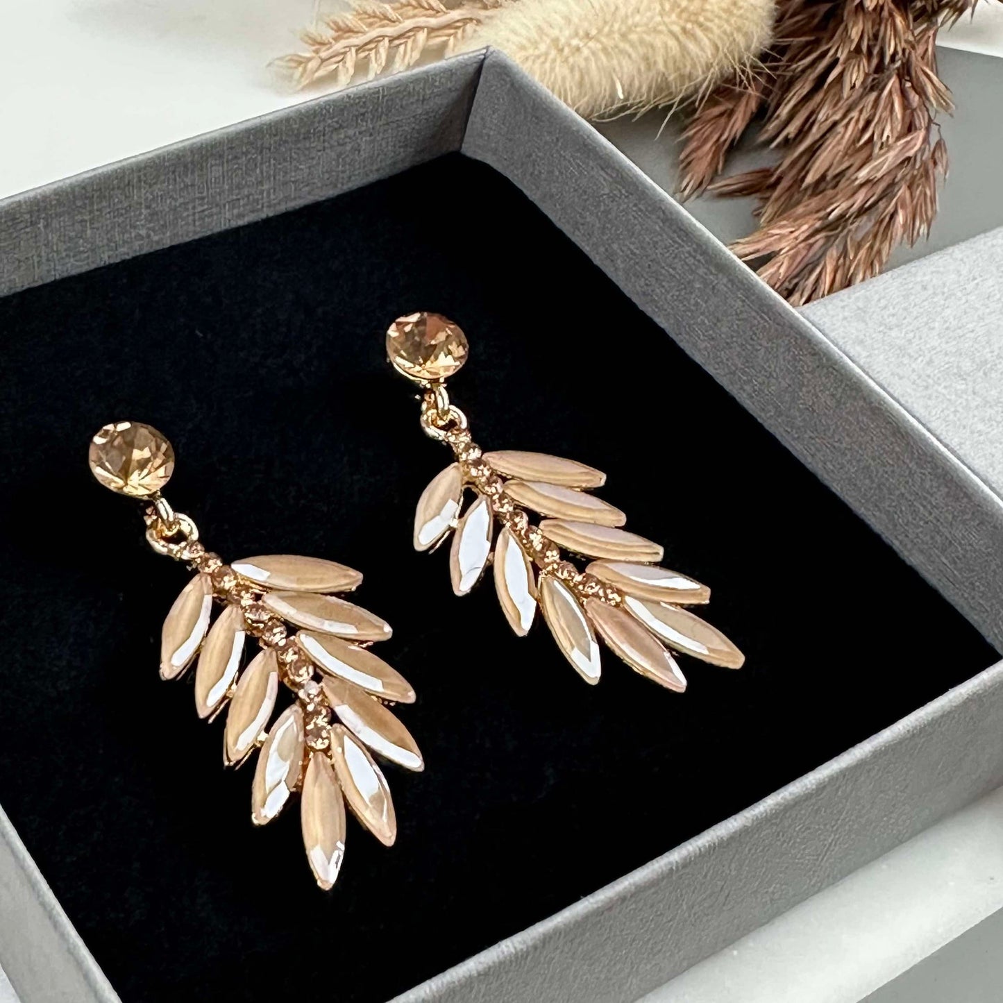Ohrringe Feather - Golden