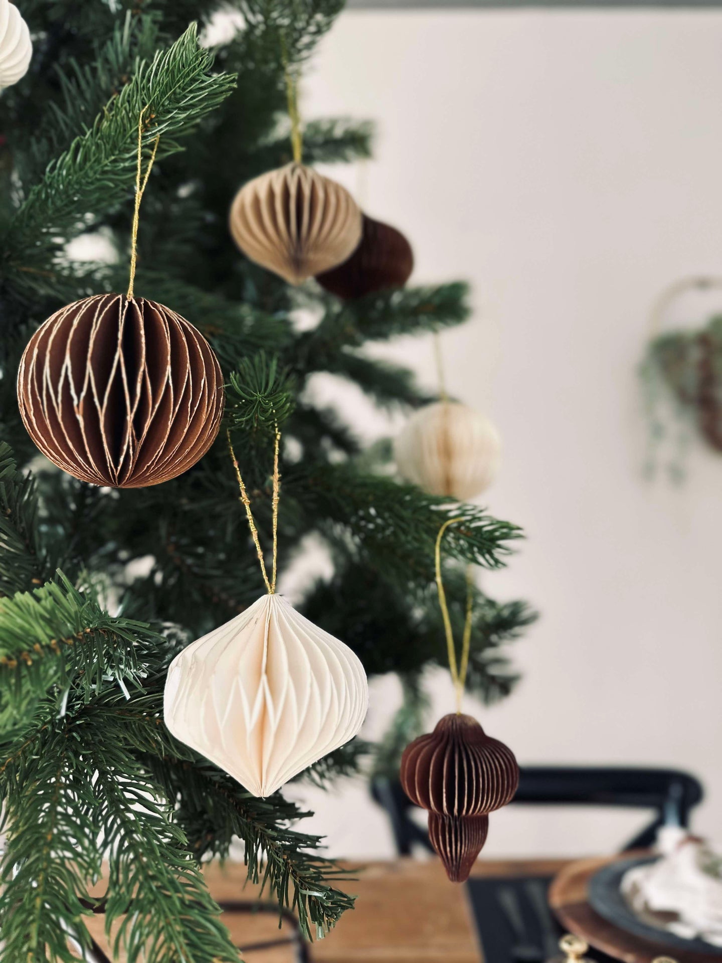 Weihnachtsanhänger aus Papier Large - 9 Stück