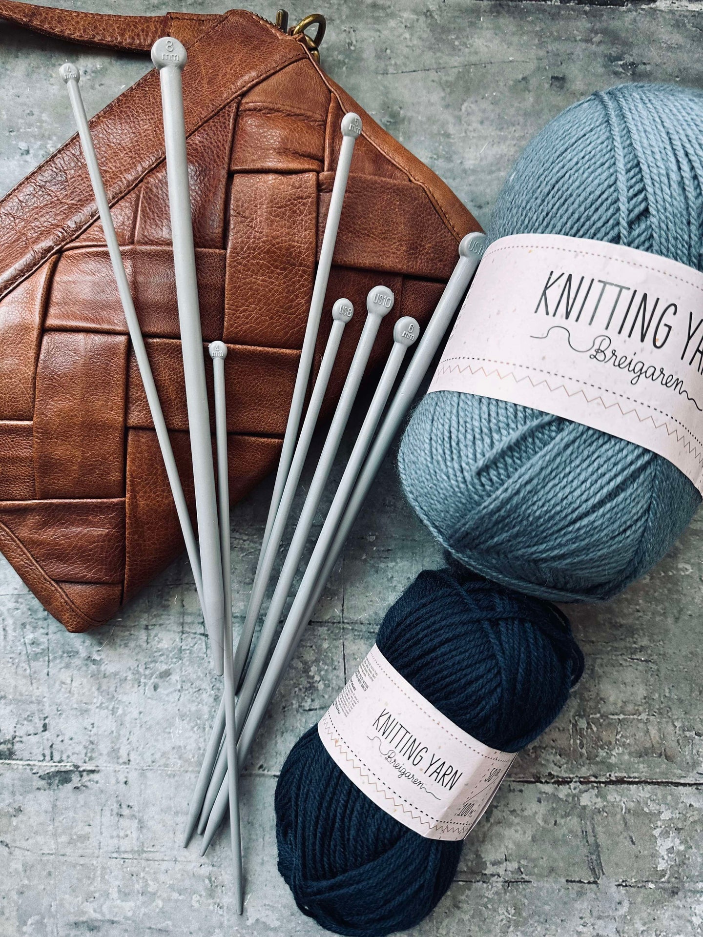 Stricknadeln - Set mit 8 Stück