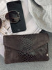 Geldbörse Aura Brown Croco