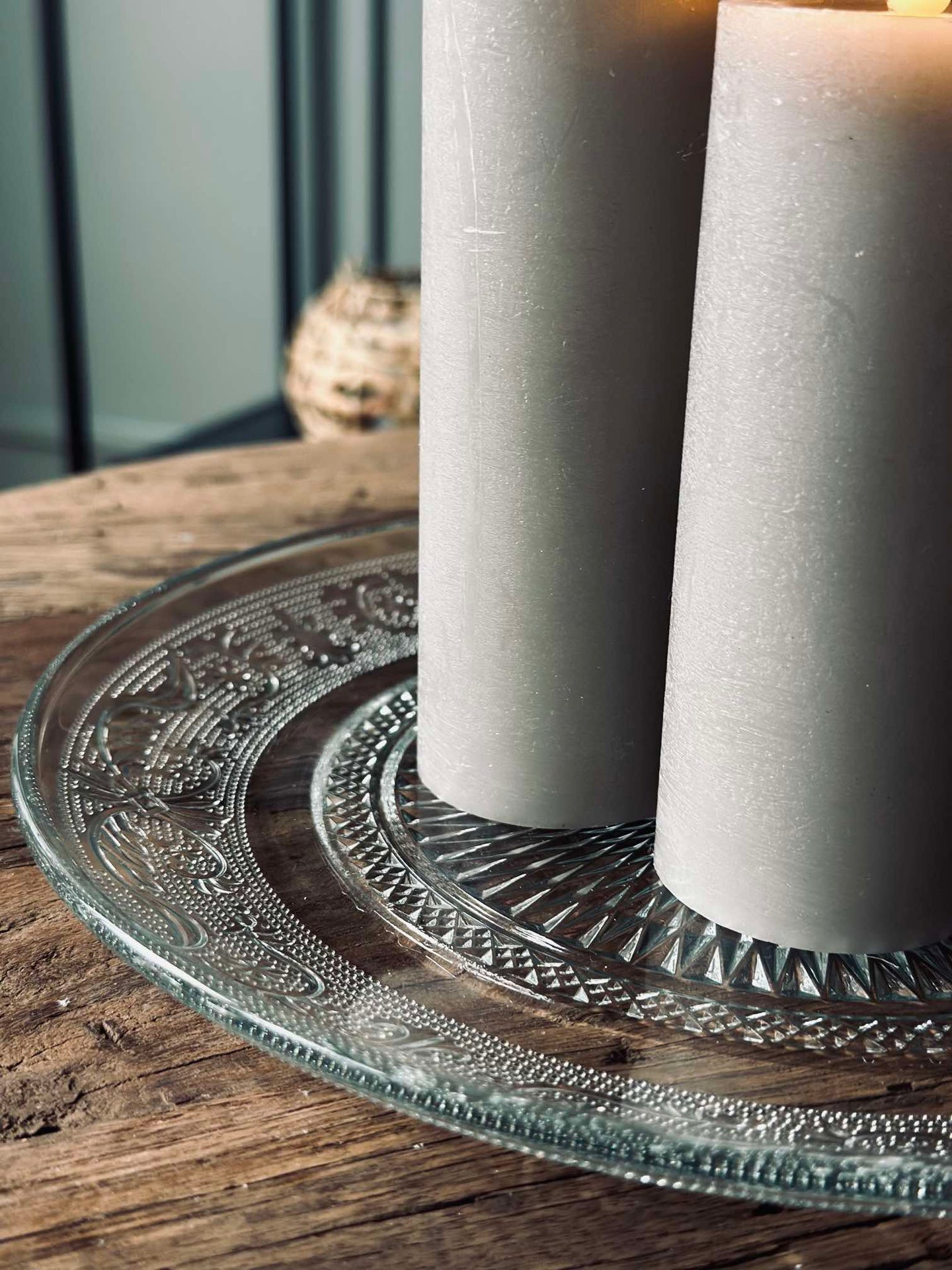 Teller aus Glas - 25 cm