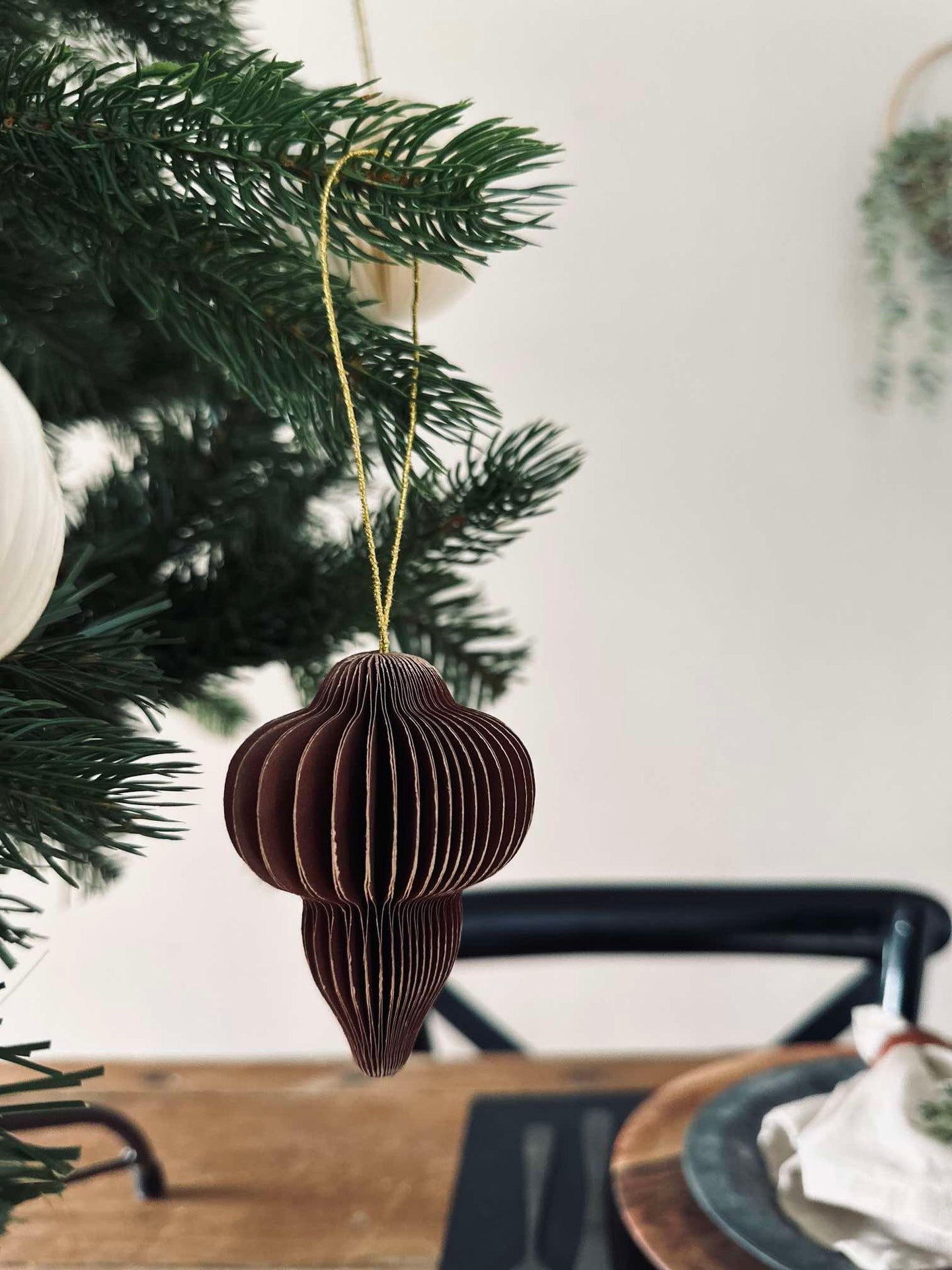 Weihnachtsanhänger aus Papier Large - 9 Stück