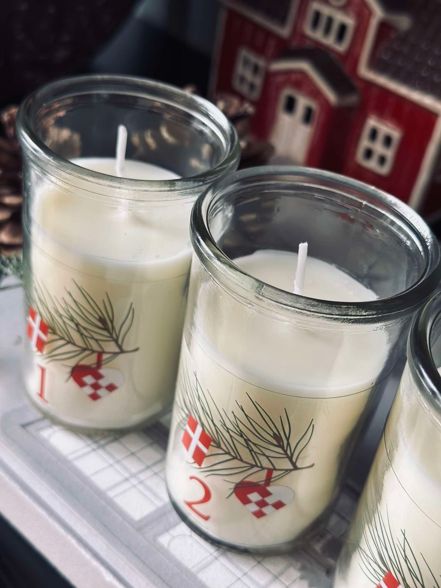 Adventslichter im Glas - Set mit 4 Stk.