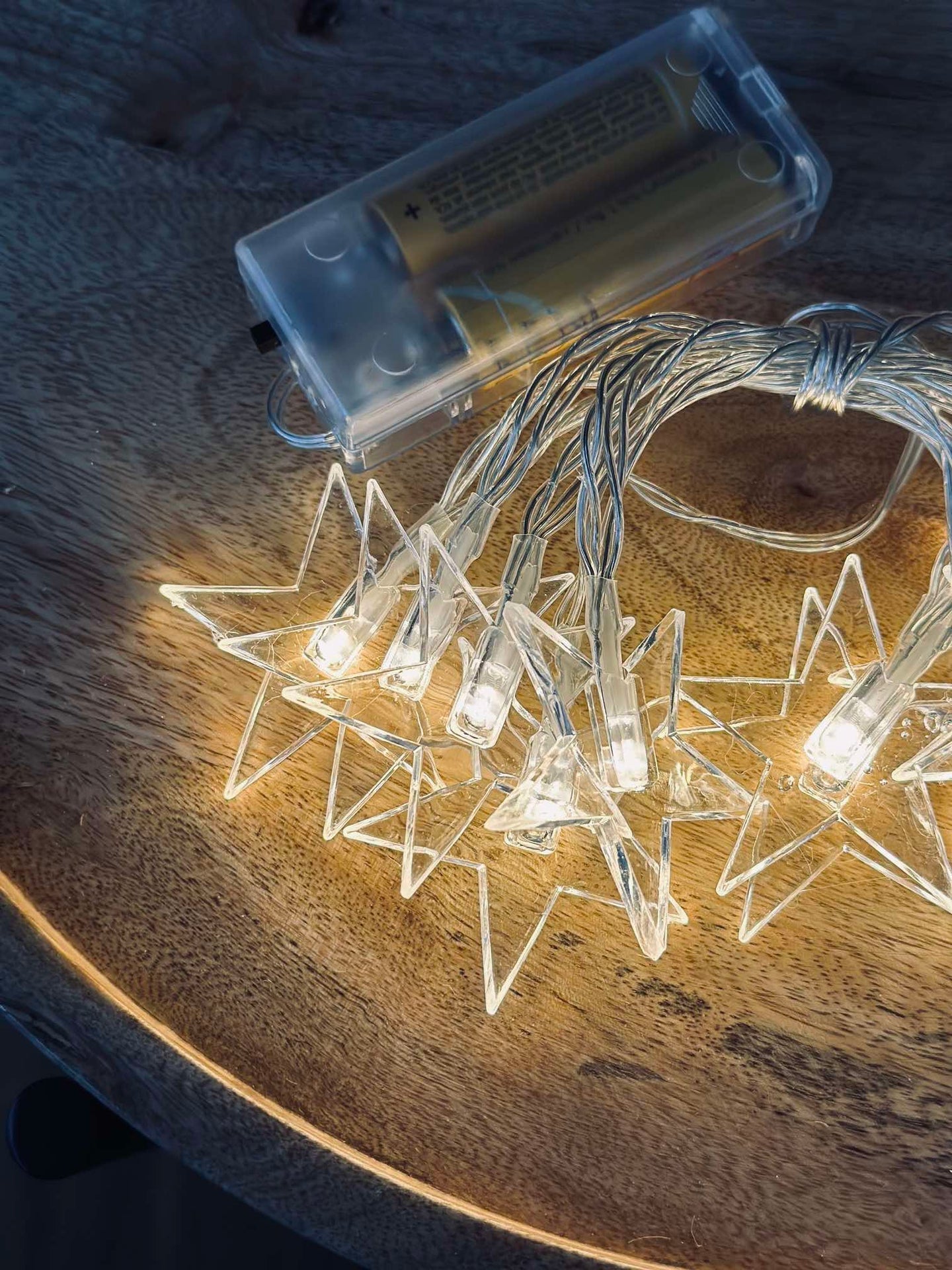 LED-Lichterkette mit 10 Sternen