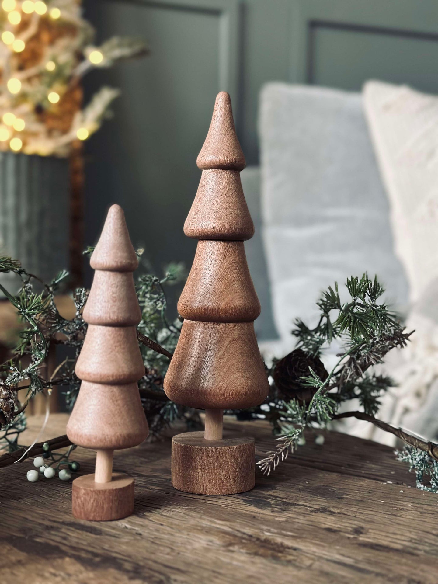 Weihnachtsbaum Wood - Braun klein
