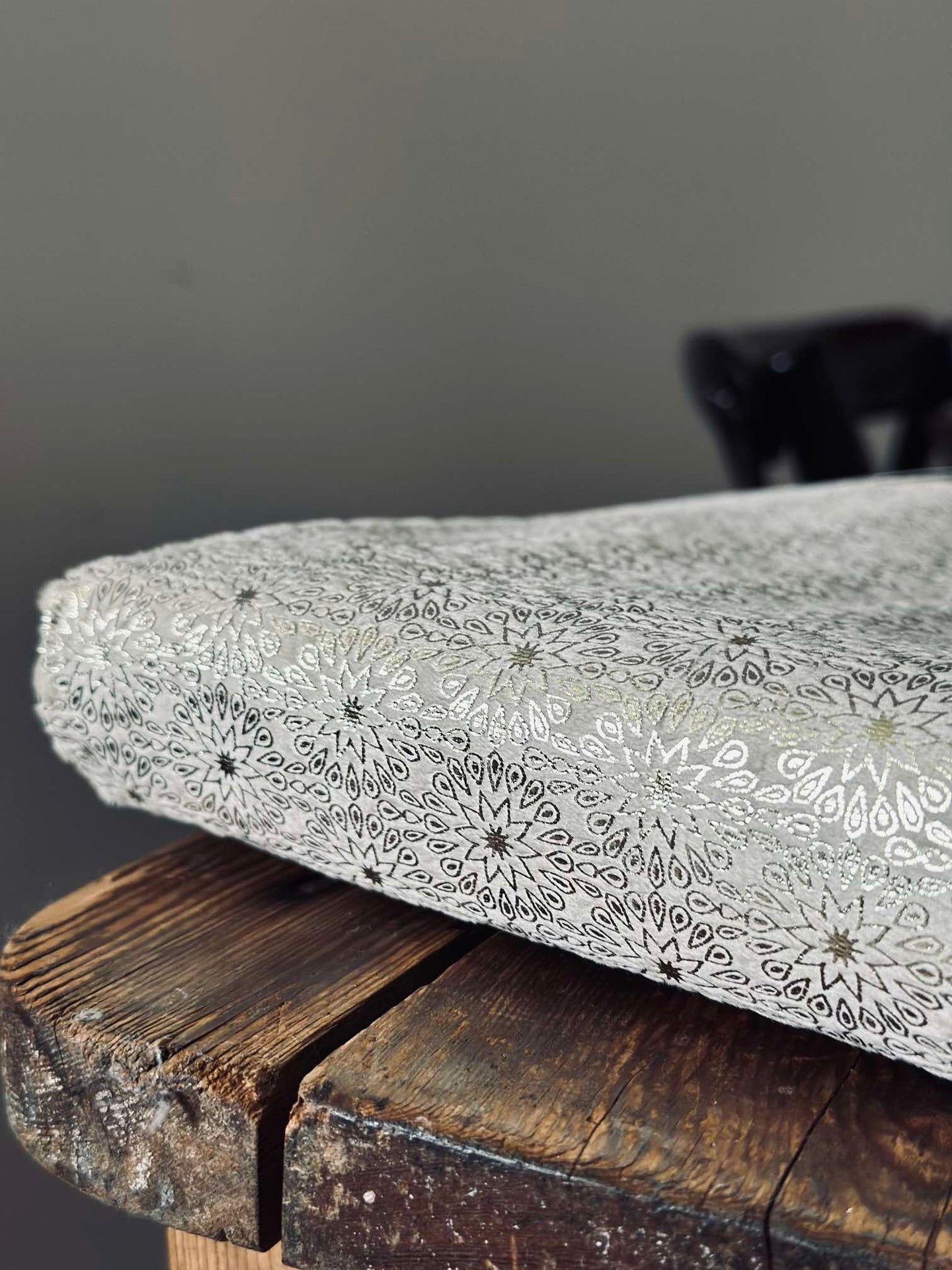 Tischdecke Velours 145x250 cm - Hellbeige