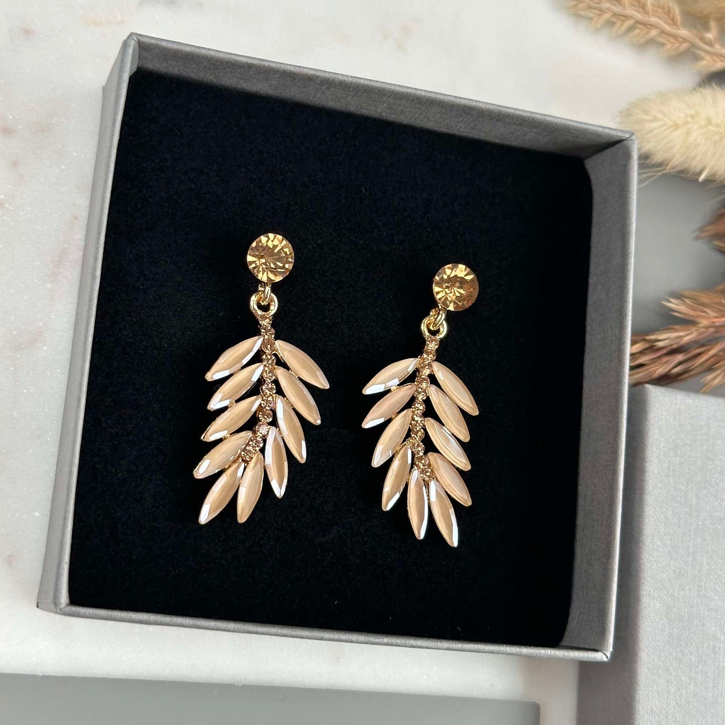 Ohrringe Feather - Golden