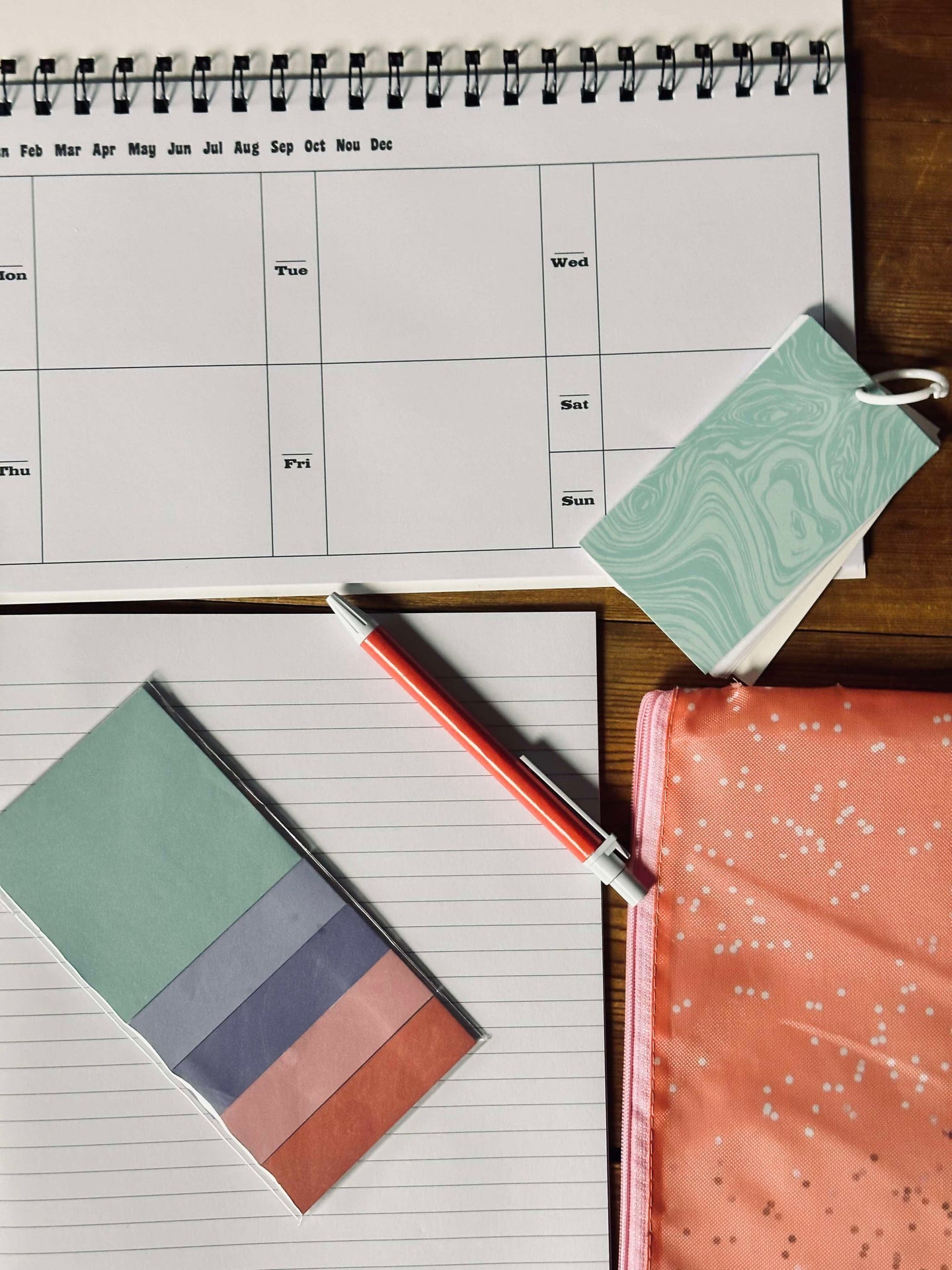 Set mit Notizbüchern und Tasche - Pastell