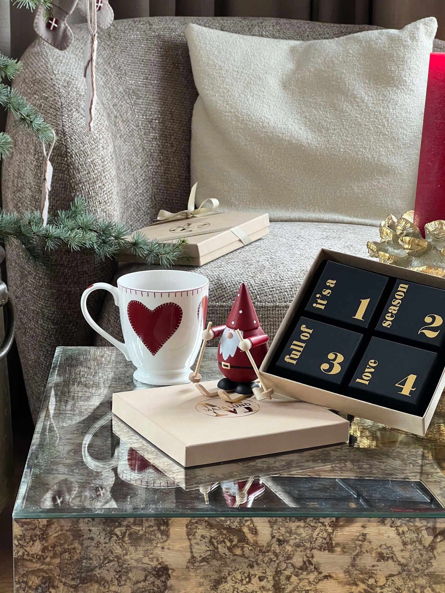 Schmuck-Adventskalender - Vergoldet