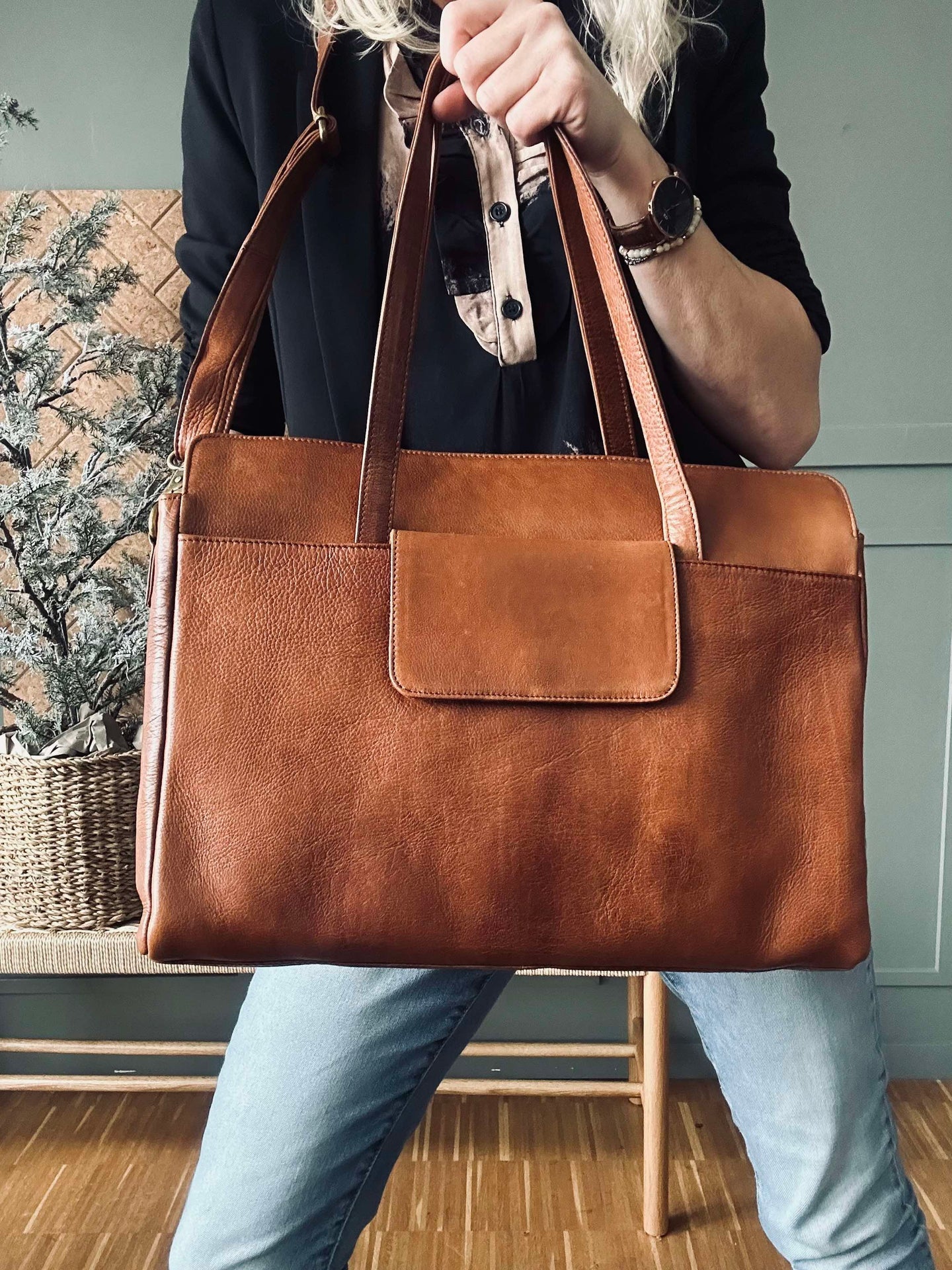 Elvira Arbeitstasche Walnut