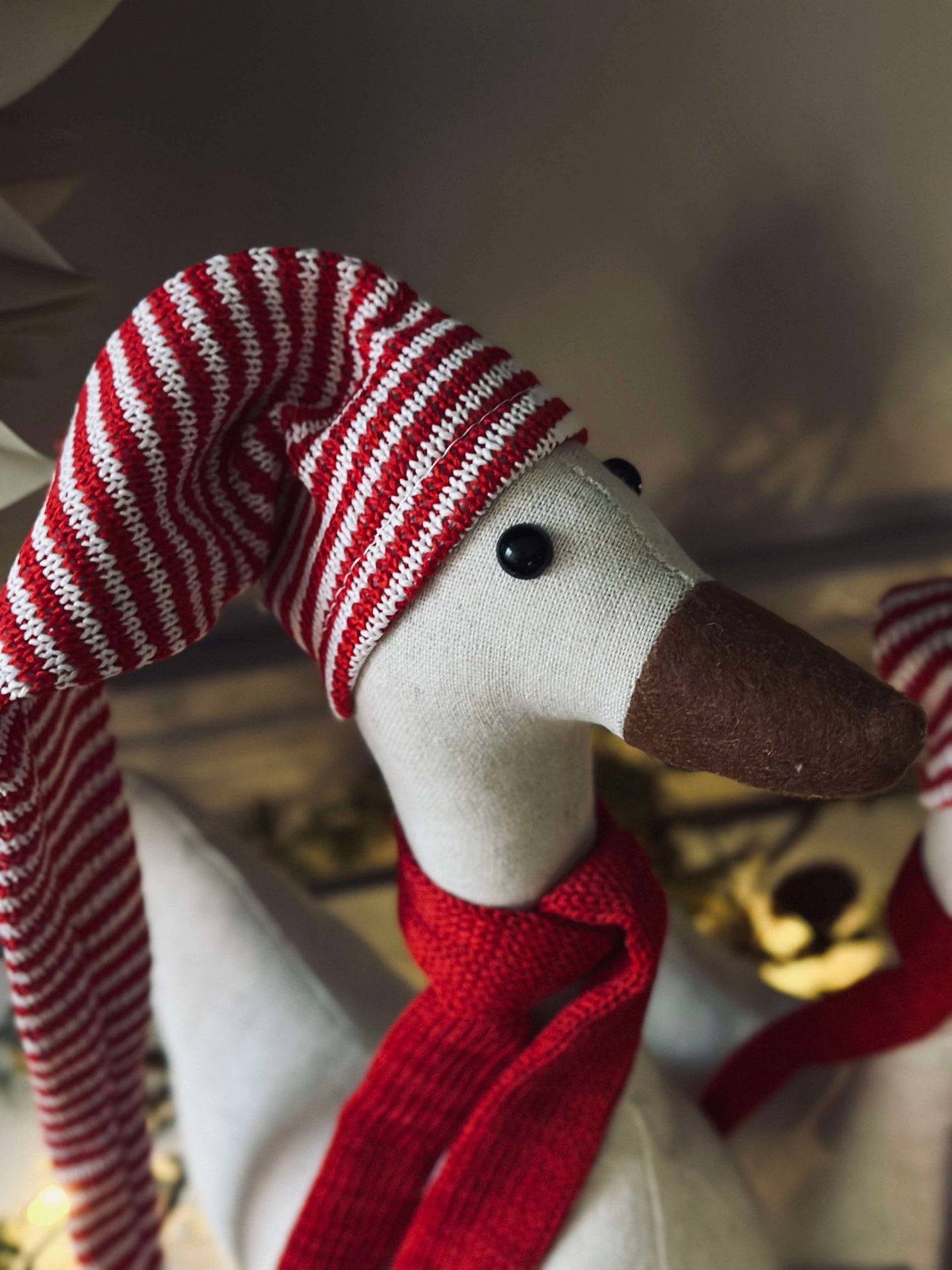 Weihnachtsente mit Mütze - Large