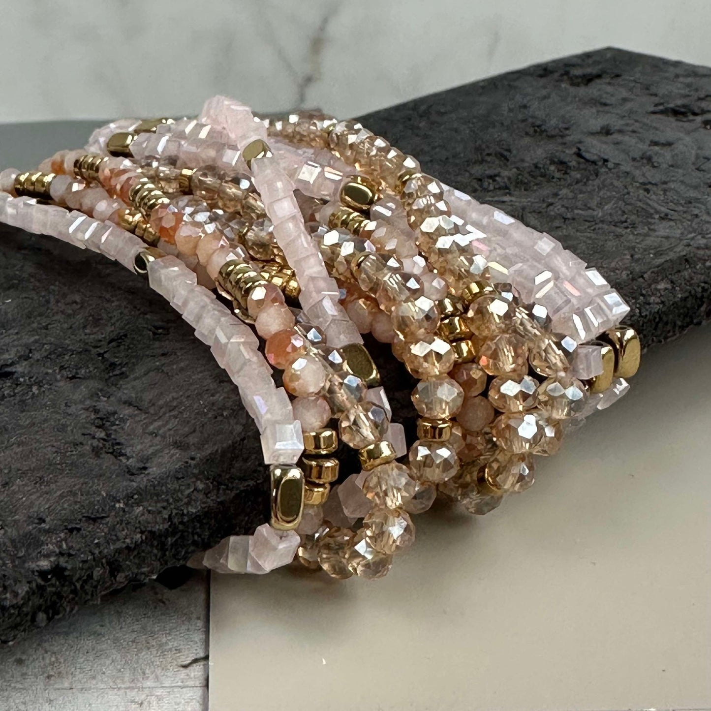Armband Merle Natur - Set mit 3 Stk