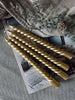 Gedrehte Stabkerzen Gold - 4 Stk.
