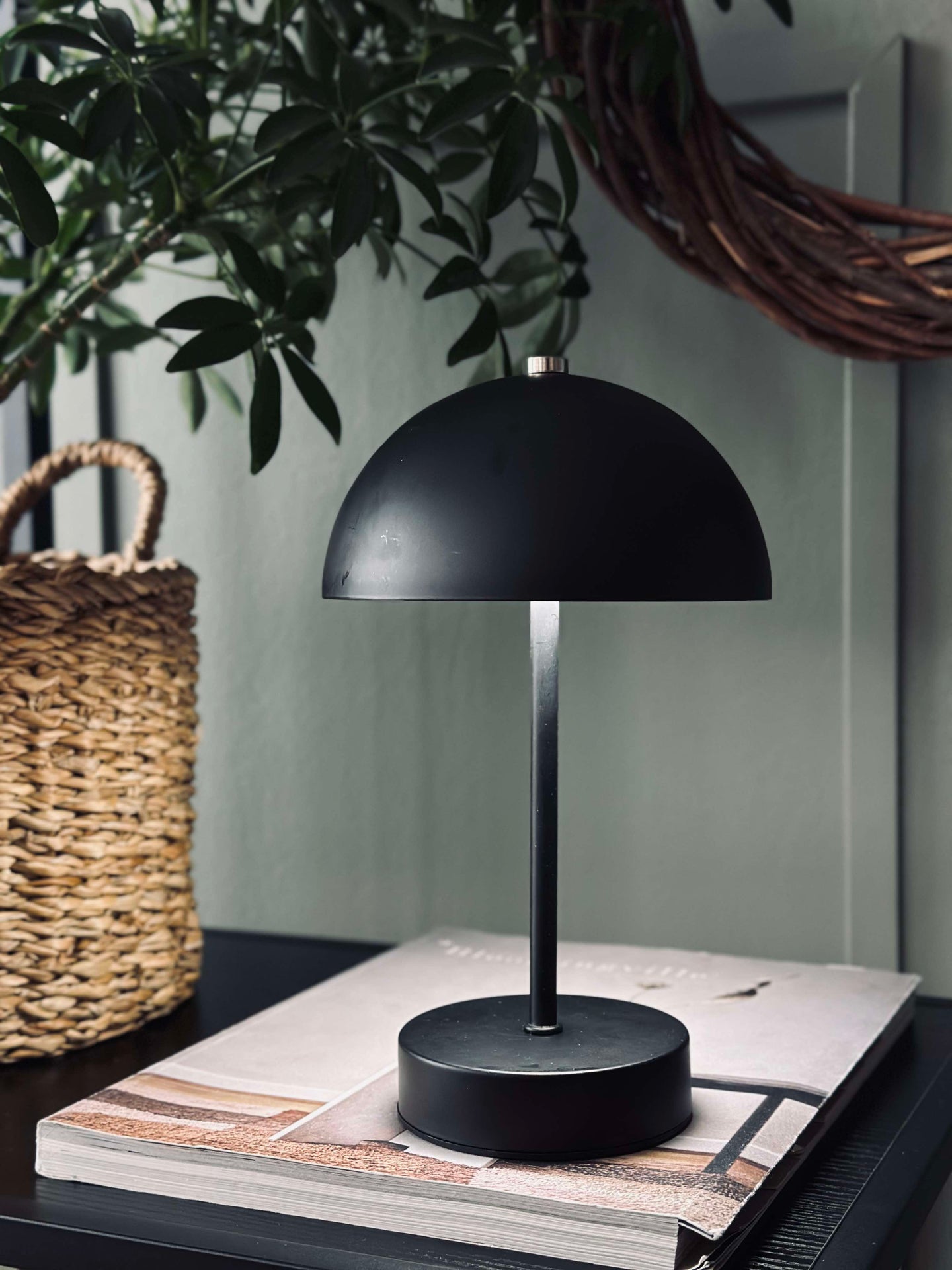 Tischlampe mit Touch - Schwarz