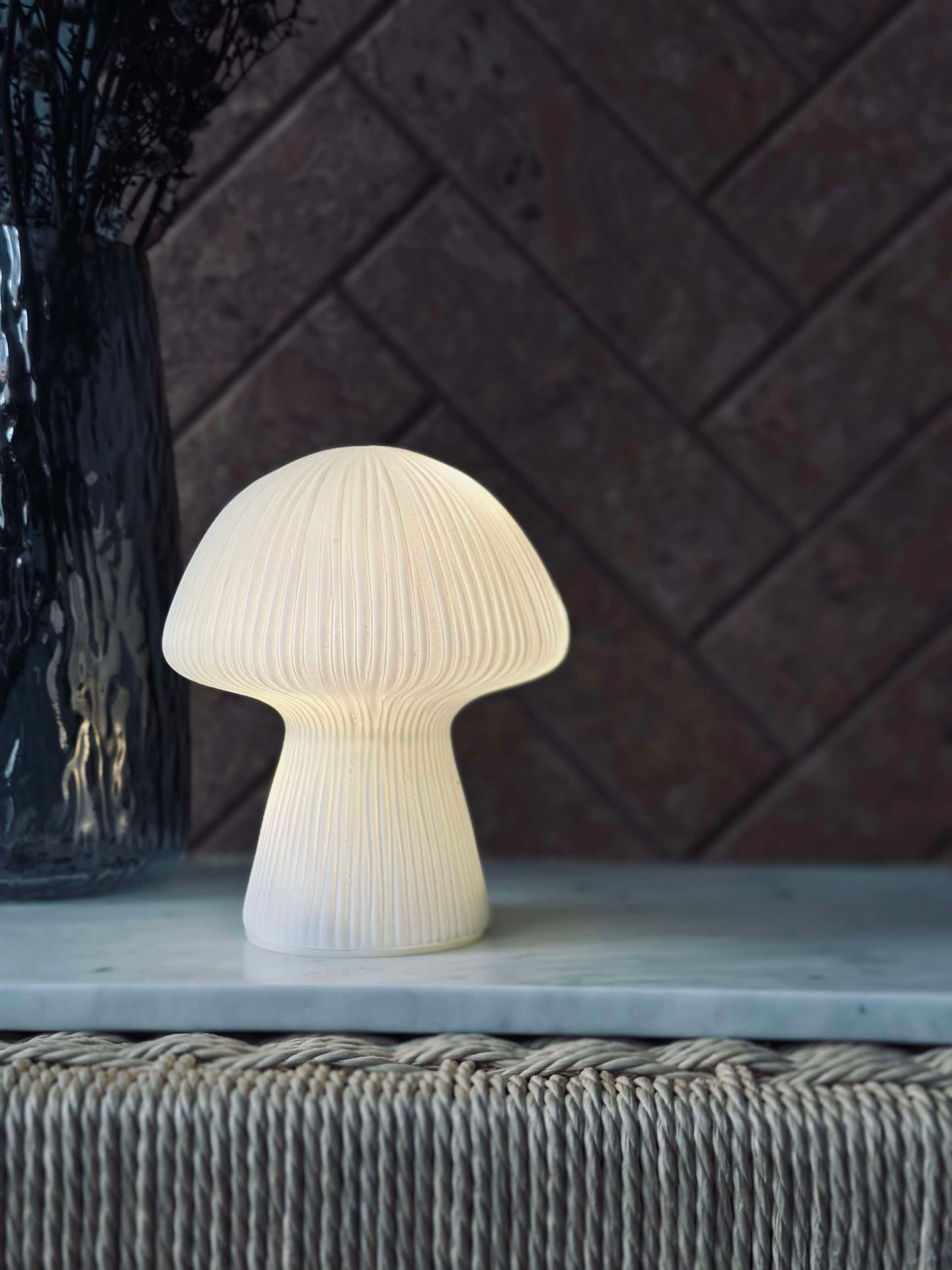 Mushroom Astrid - White 15 cm