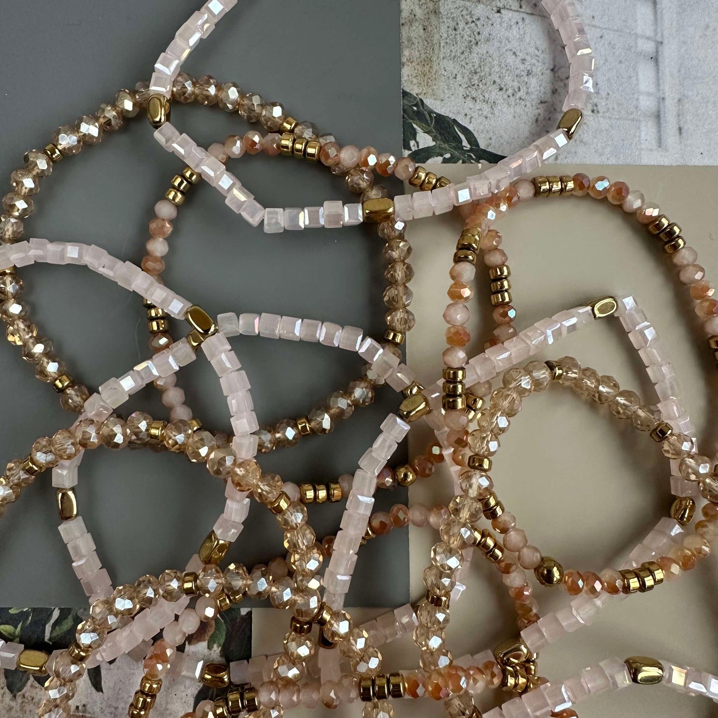 Armband Merle Natur - Set mit 3 Stk