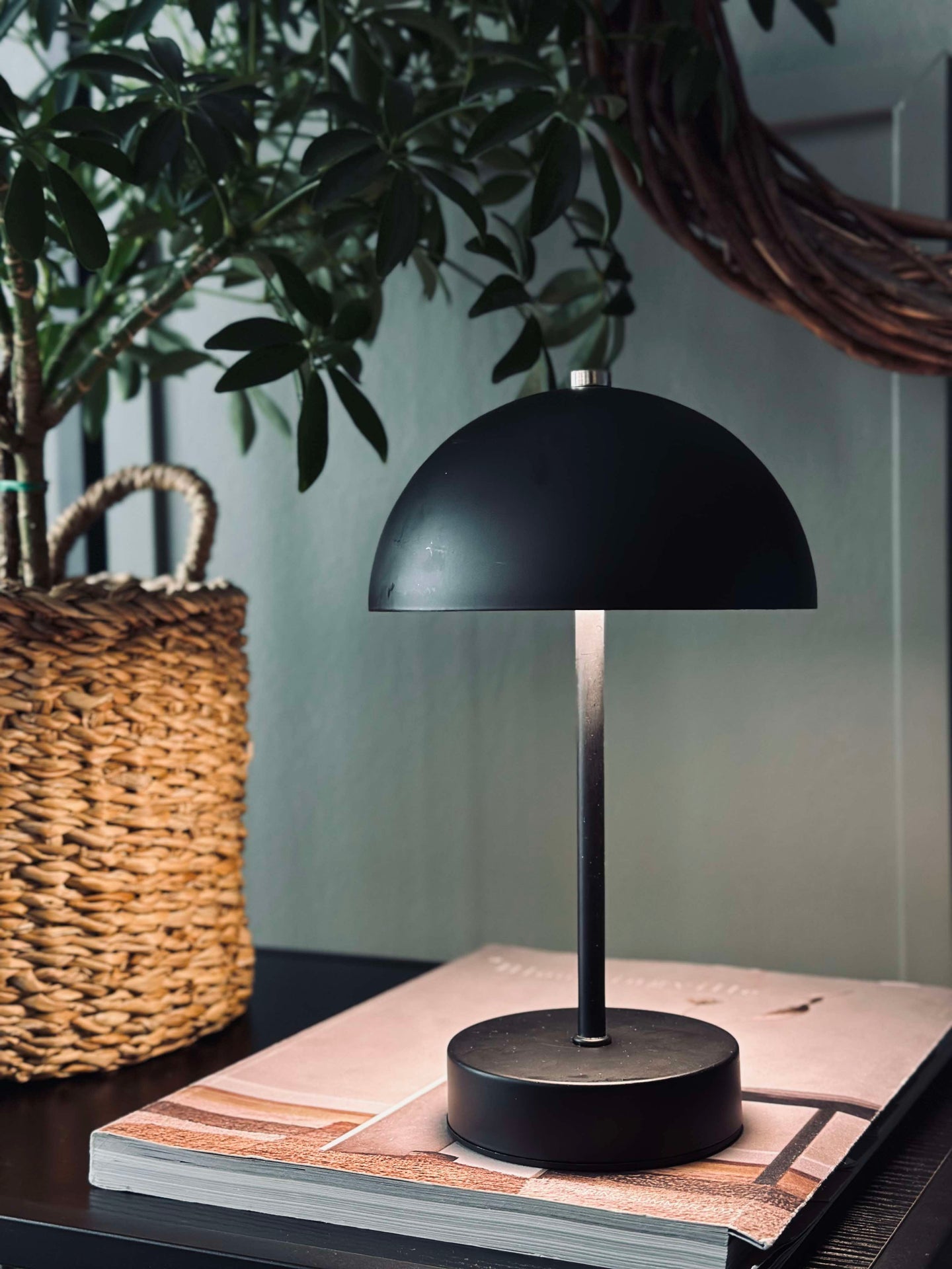 Tischlampe mit Touch - Schwarz