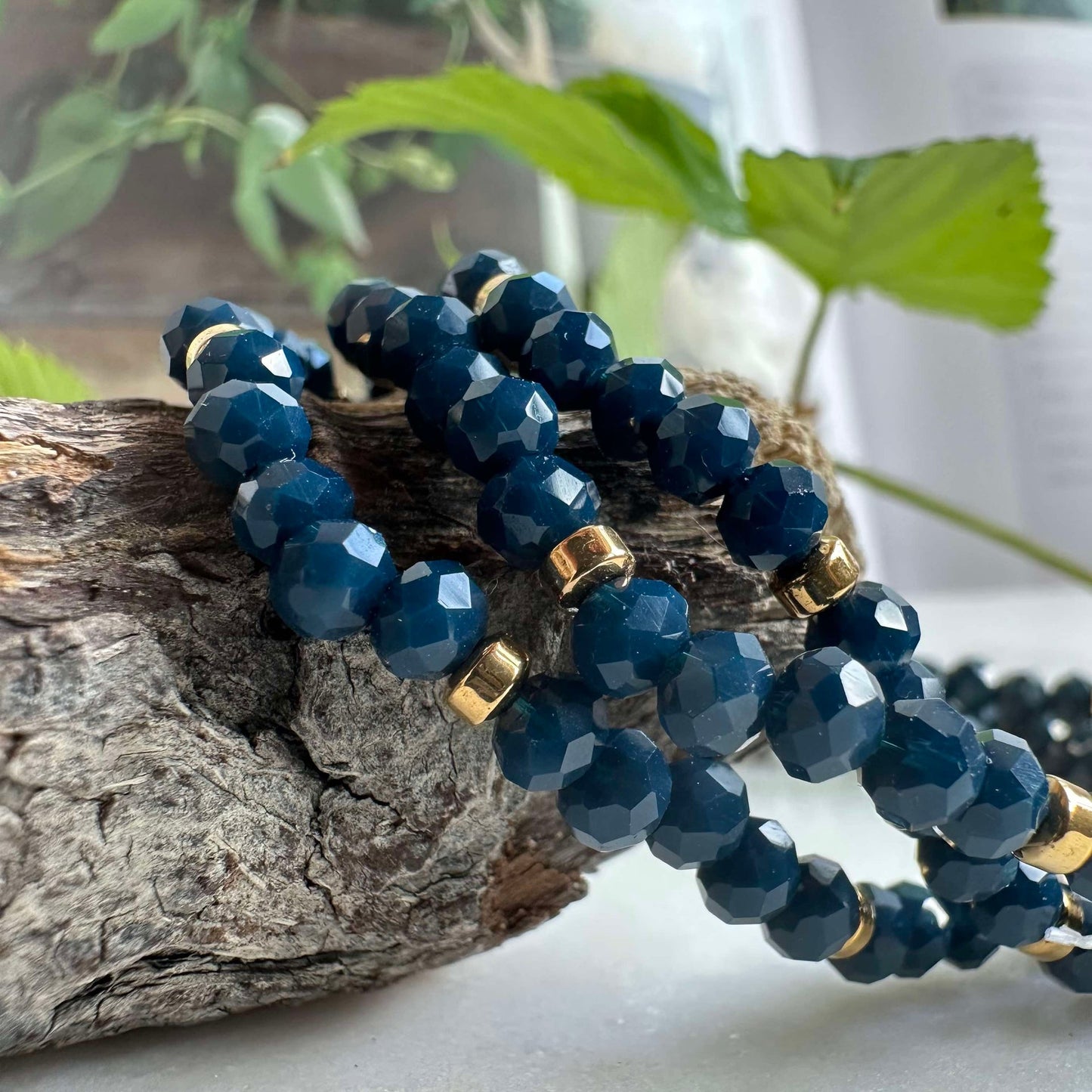 Armband Merle Meerblau - Set mit 3 Stück