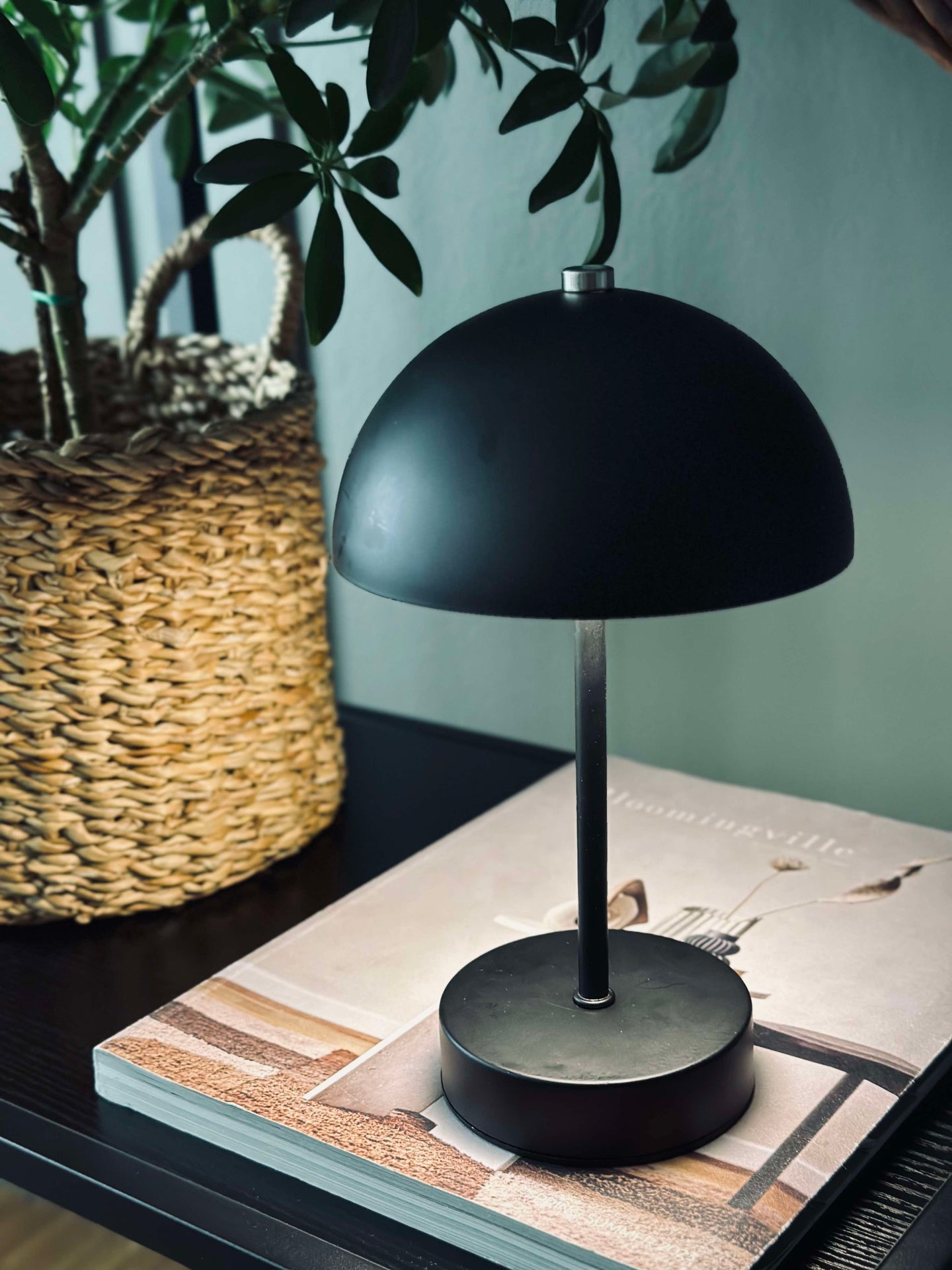 Tischlampe mit Touch - Schwarz