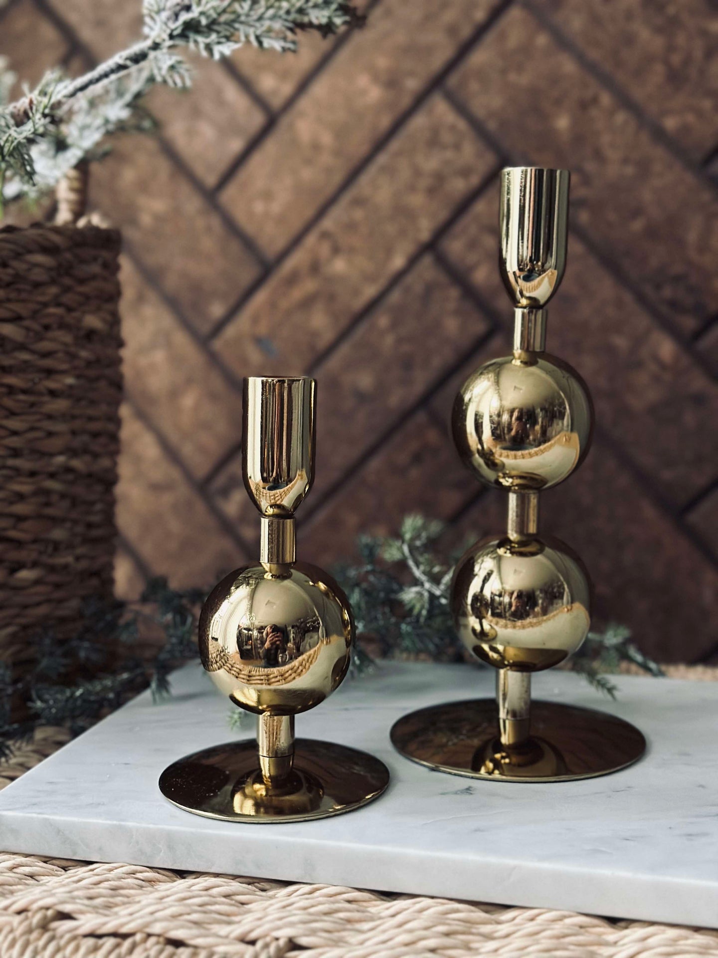Kerzenhalter NOYA - Gold 20 cm