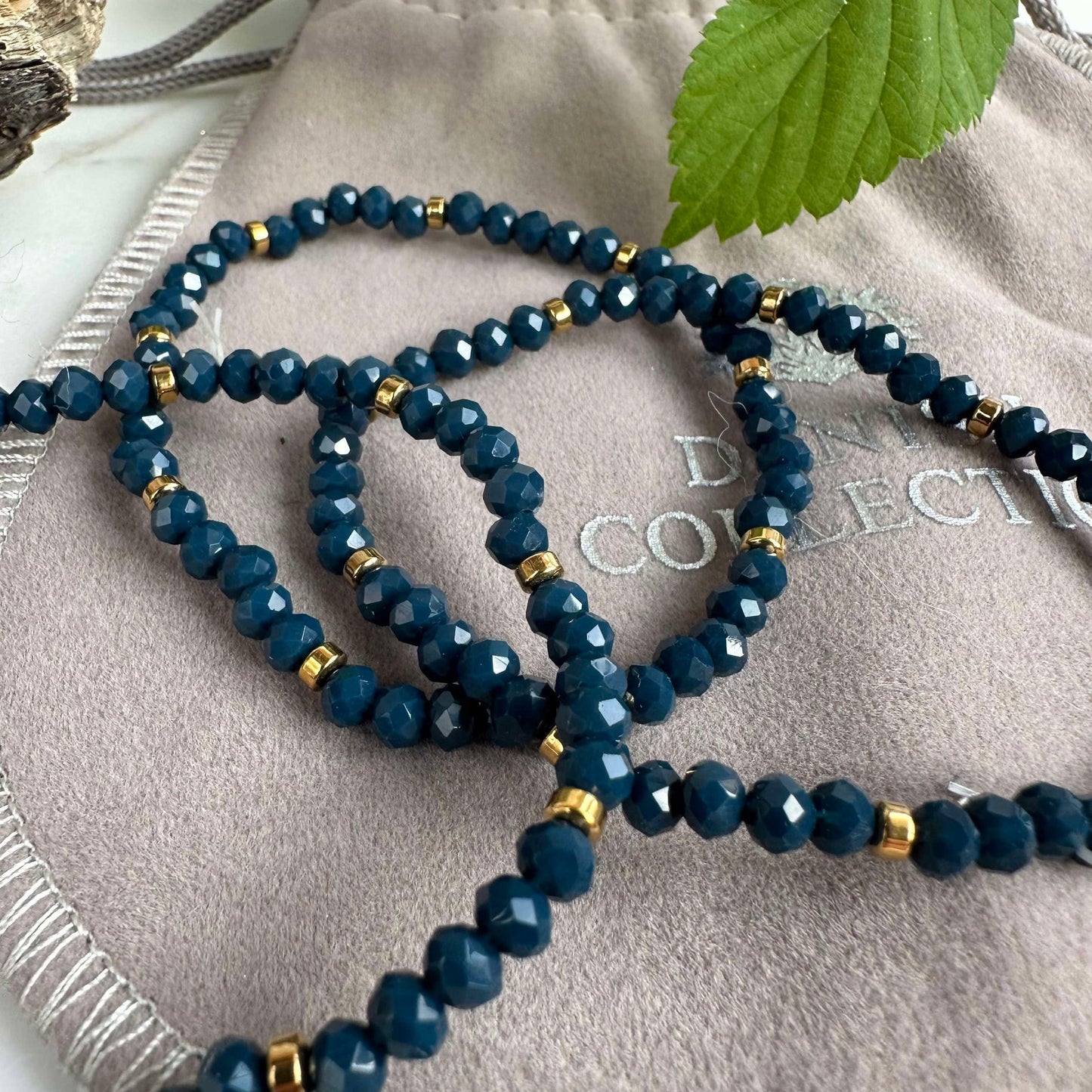 Armband Merle Meerblau - Set mit 3 Stück