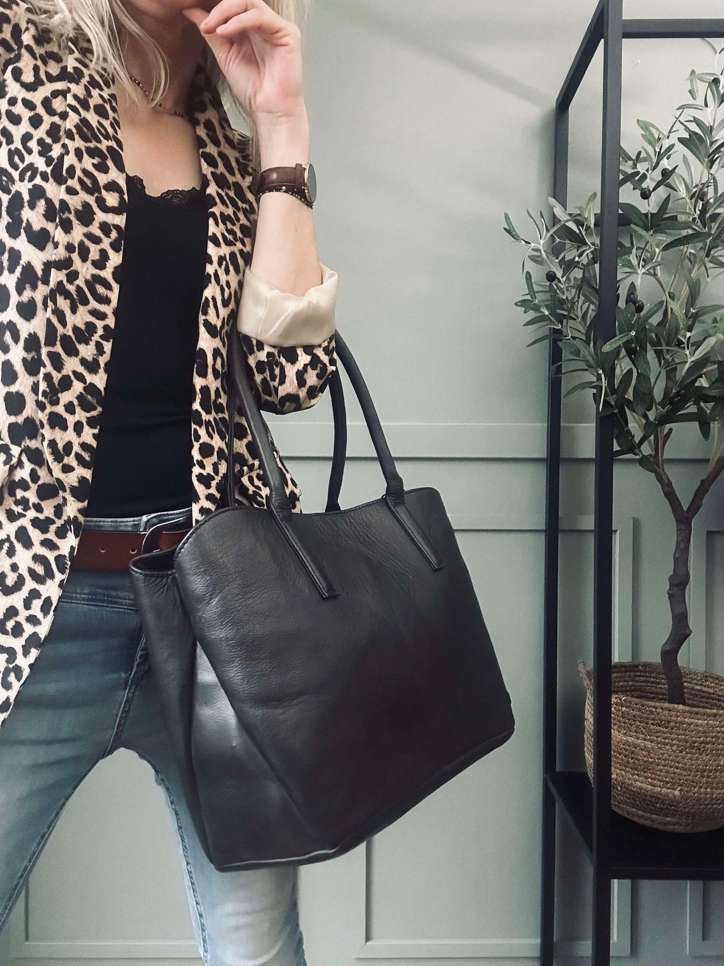 Arbeitstasche / Shopper Braun – Soft Leather