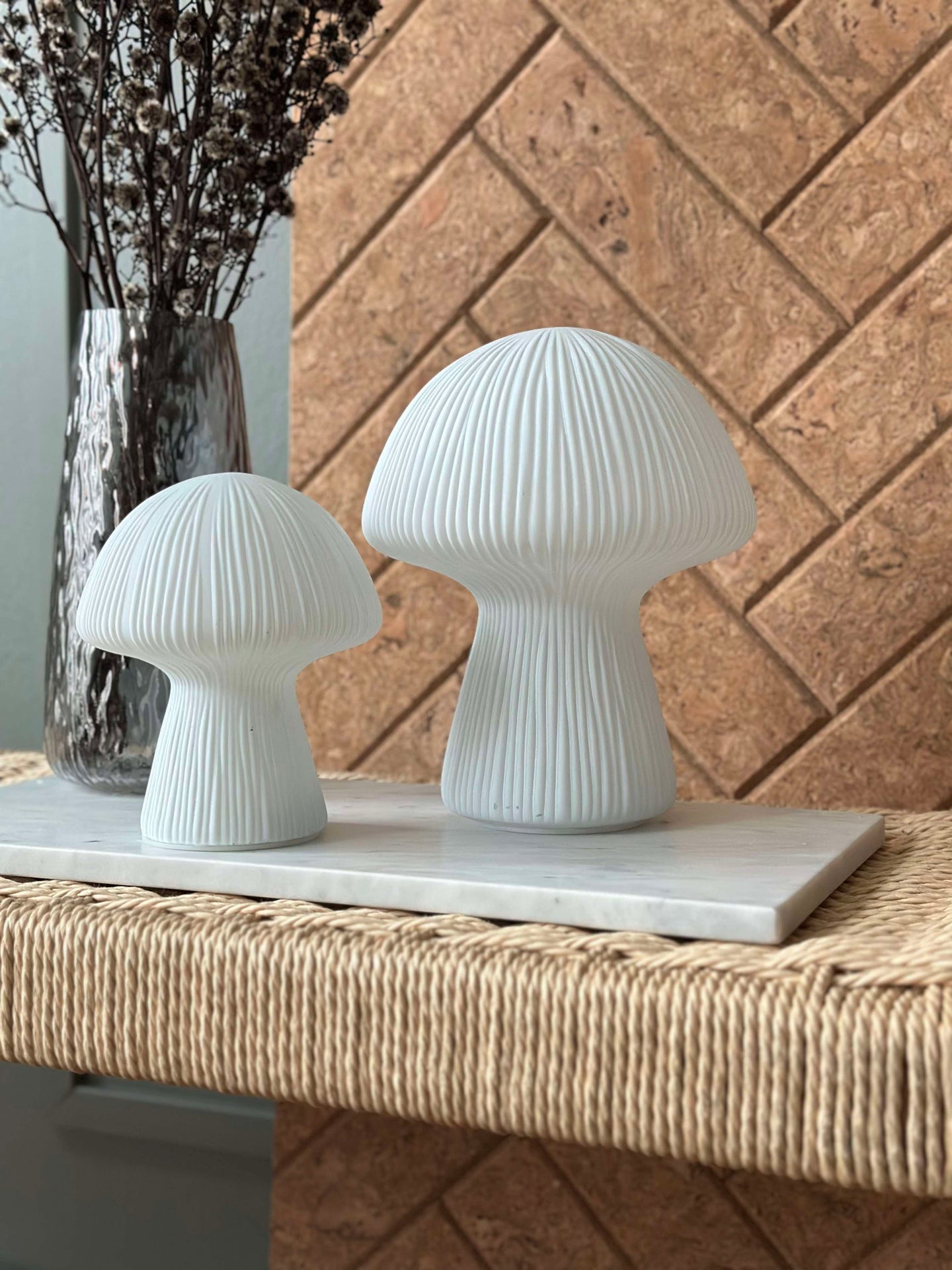 Mushroom Astrid - Weiß 20 cm