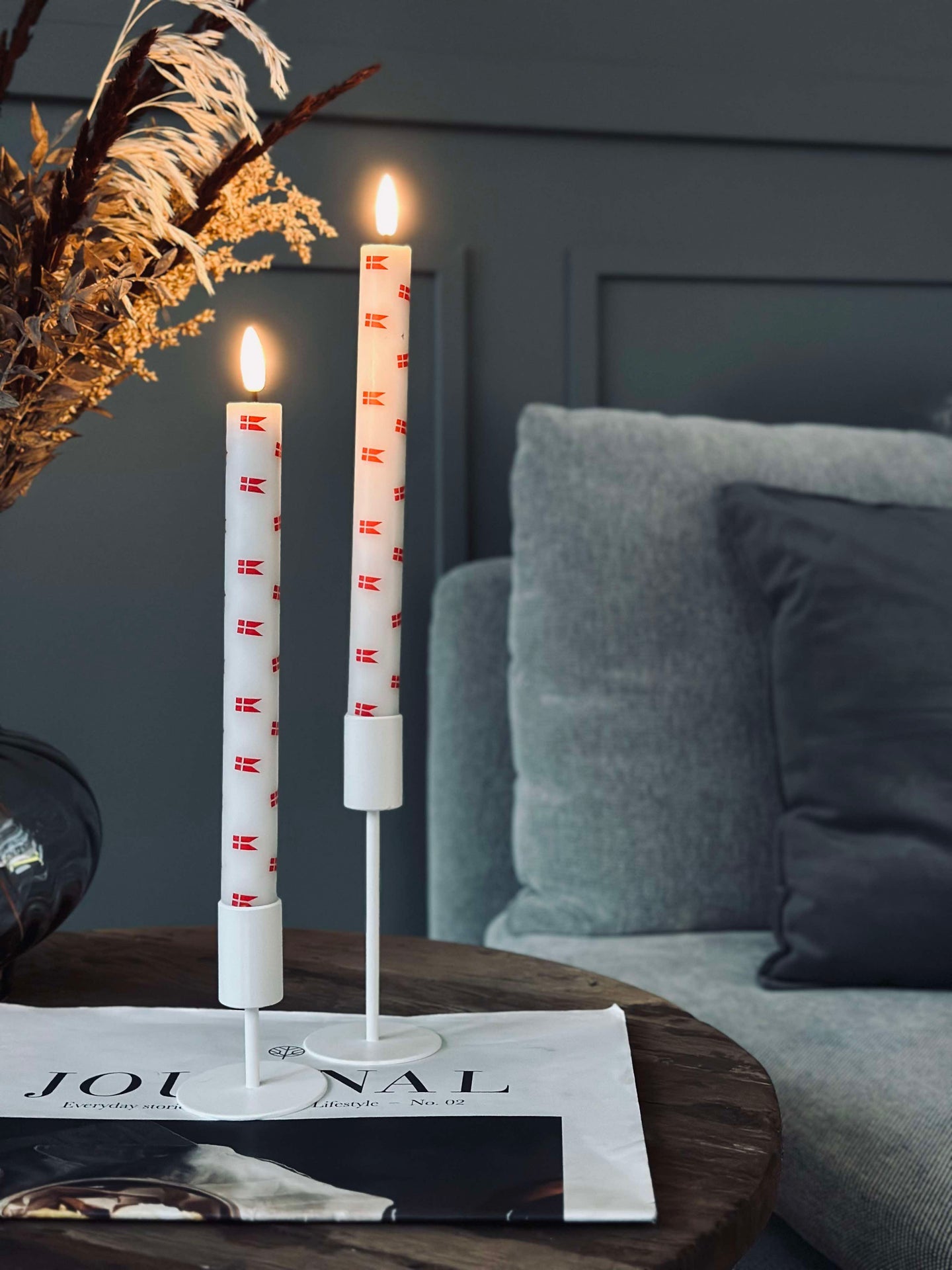 LED Stabkerzen 2 Stk. - Flagge