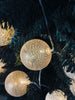 Lichterkette mit LED-Kugeln - Goldenbeige