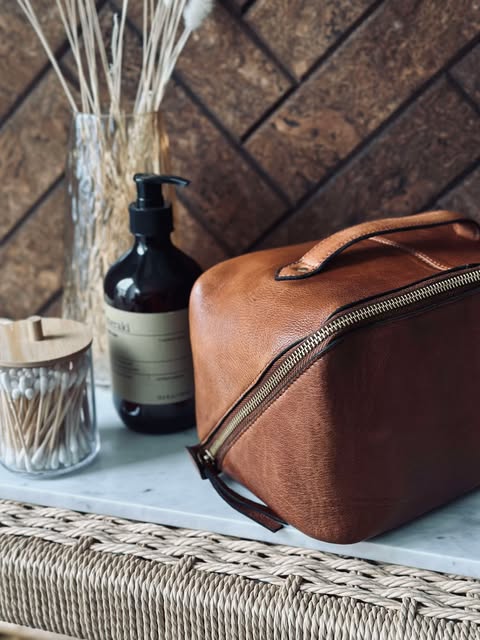 Kulturtasche Halima Walnut - Small