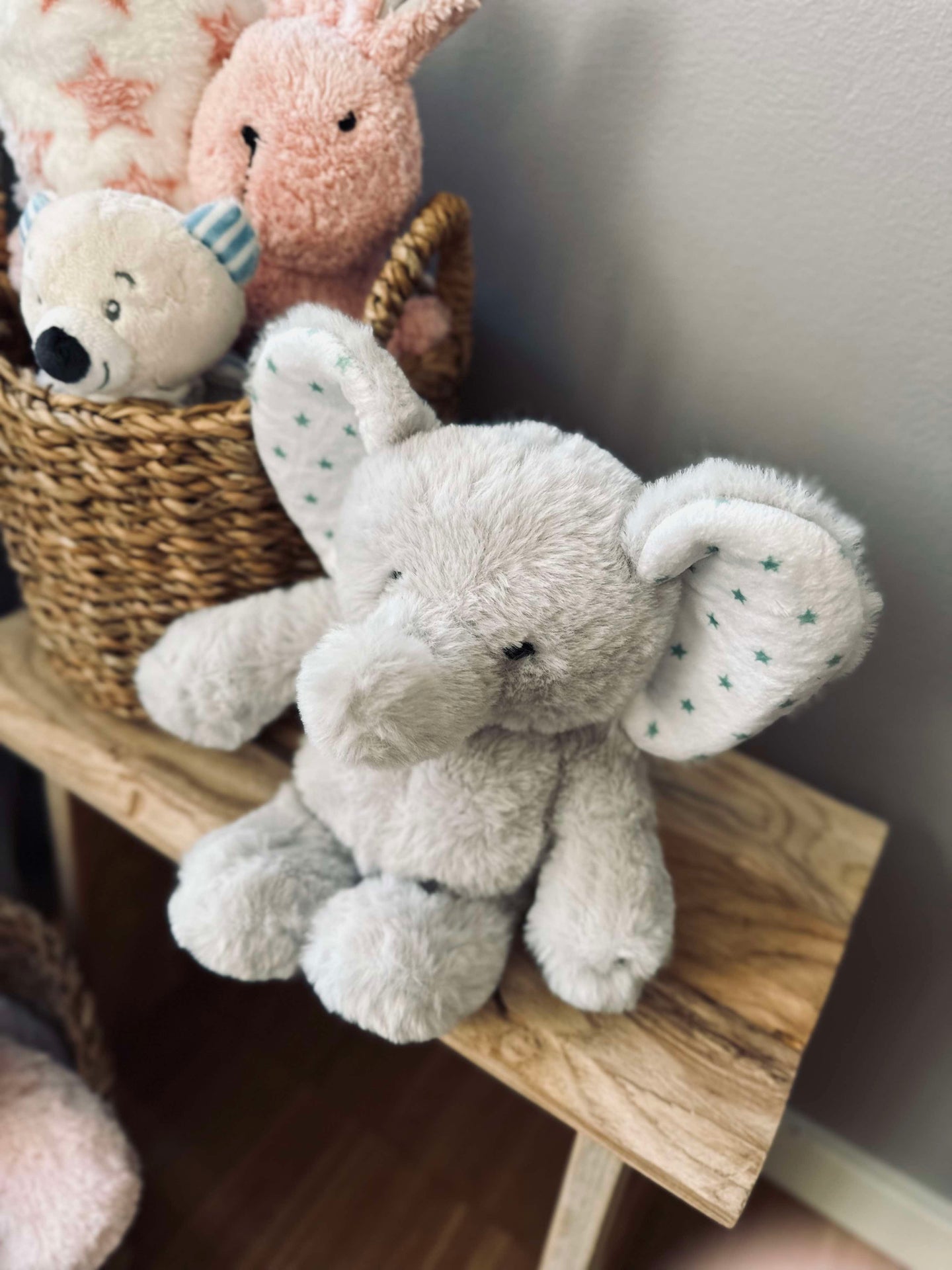 Plüsch-Elefant - 25cm - Grau