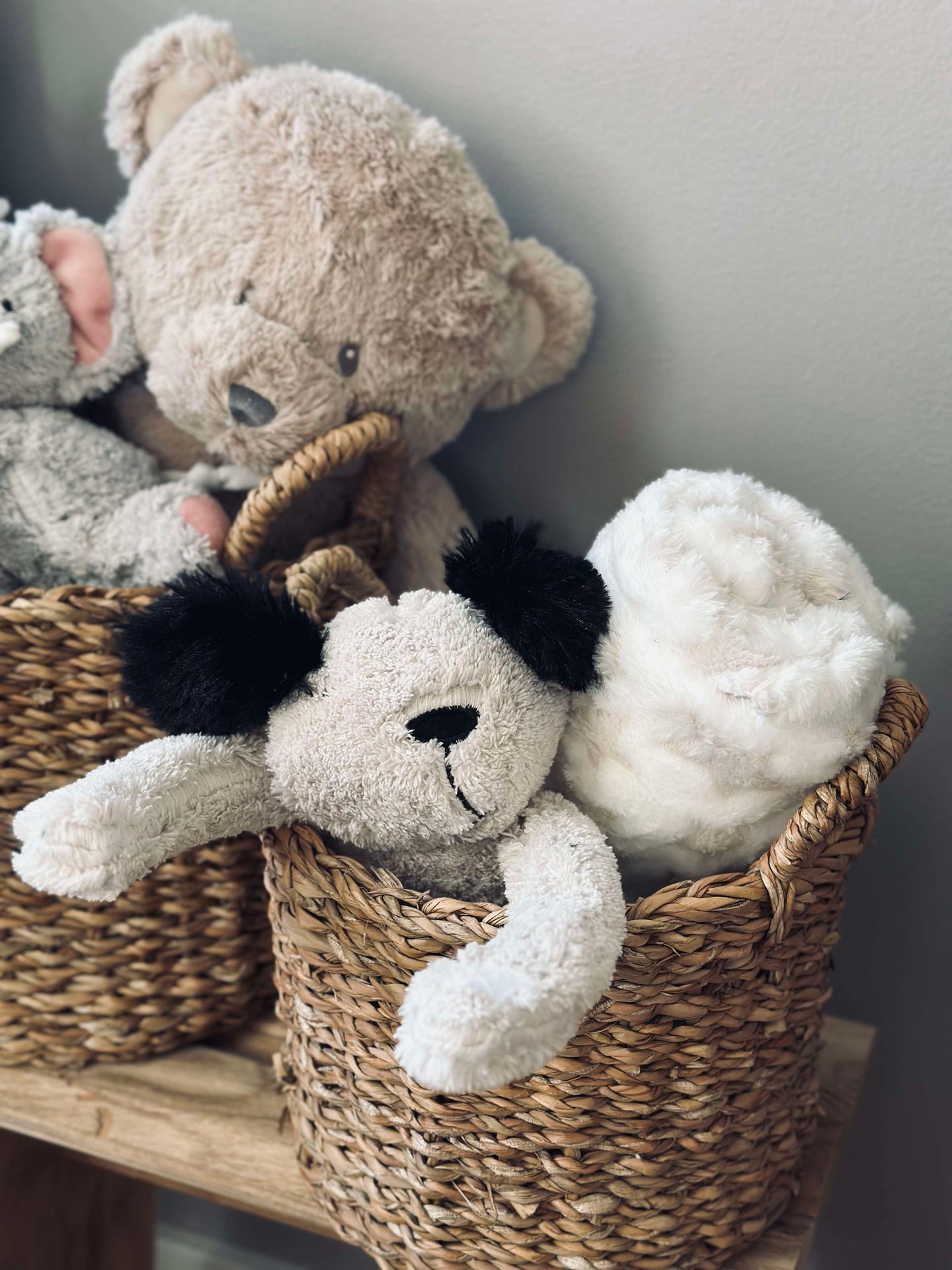 Babydecke mit Kuschelhund