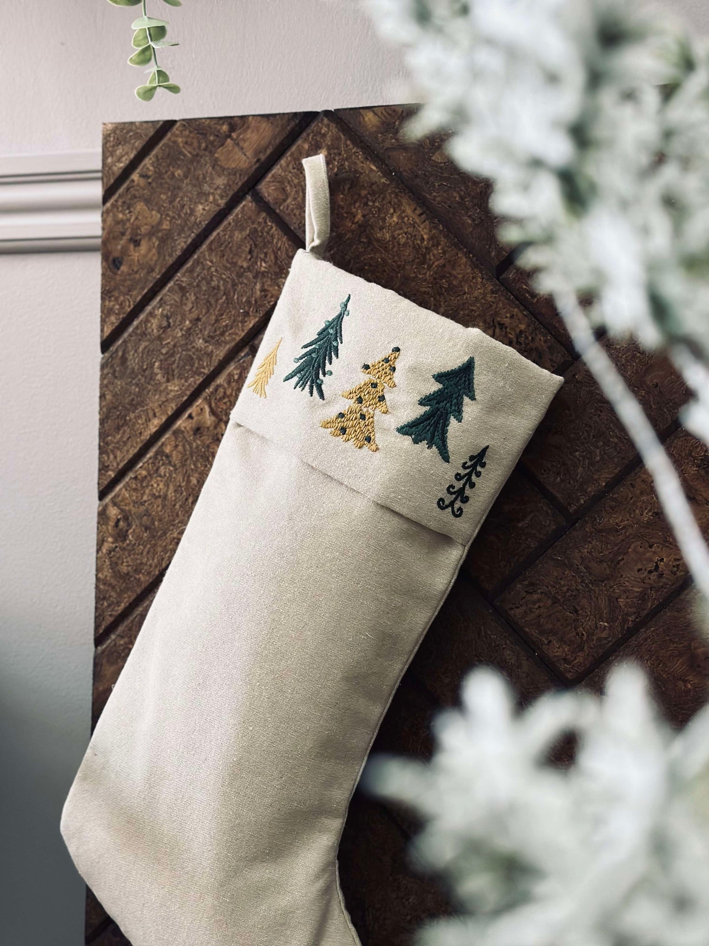 Weihnachtssocke - Weihnachtsbäume