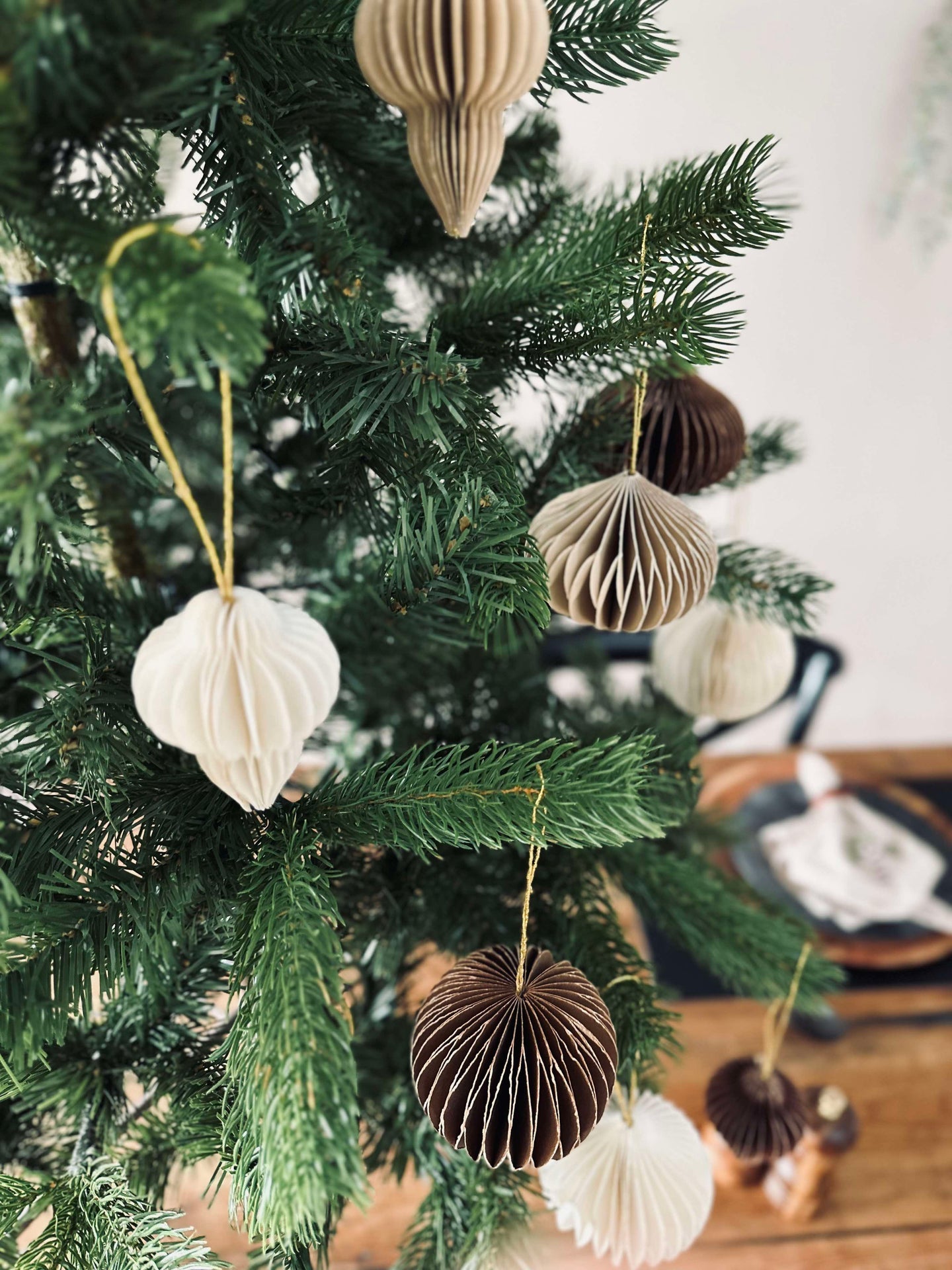 Weihnachtsanhänger aus Papier Large - 9 Stück