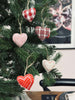 Weihnachtsherzen zum Aufhängen - 6 Stk.