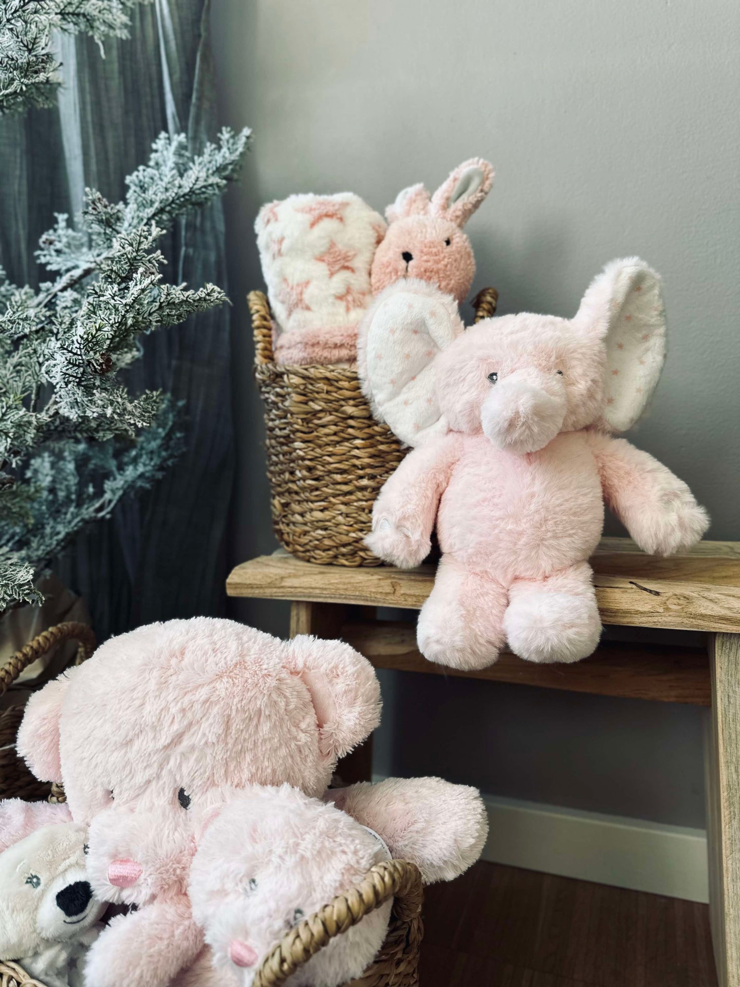 Kuscheltier Elefant 25 cm - Rosa