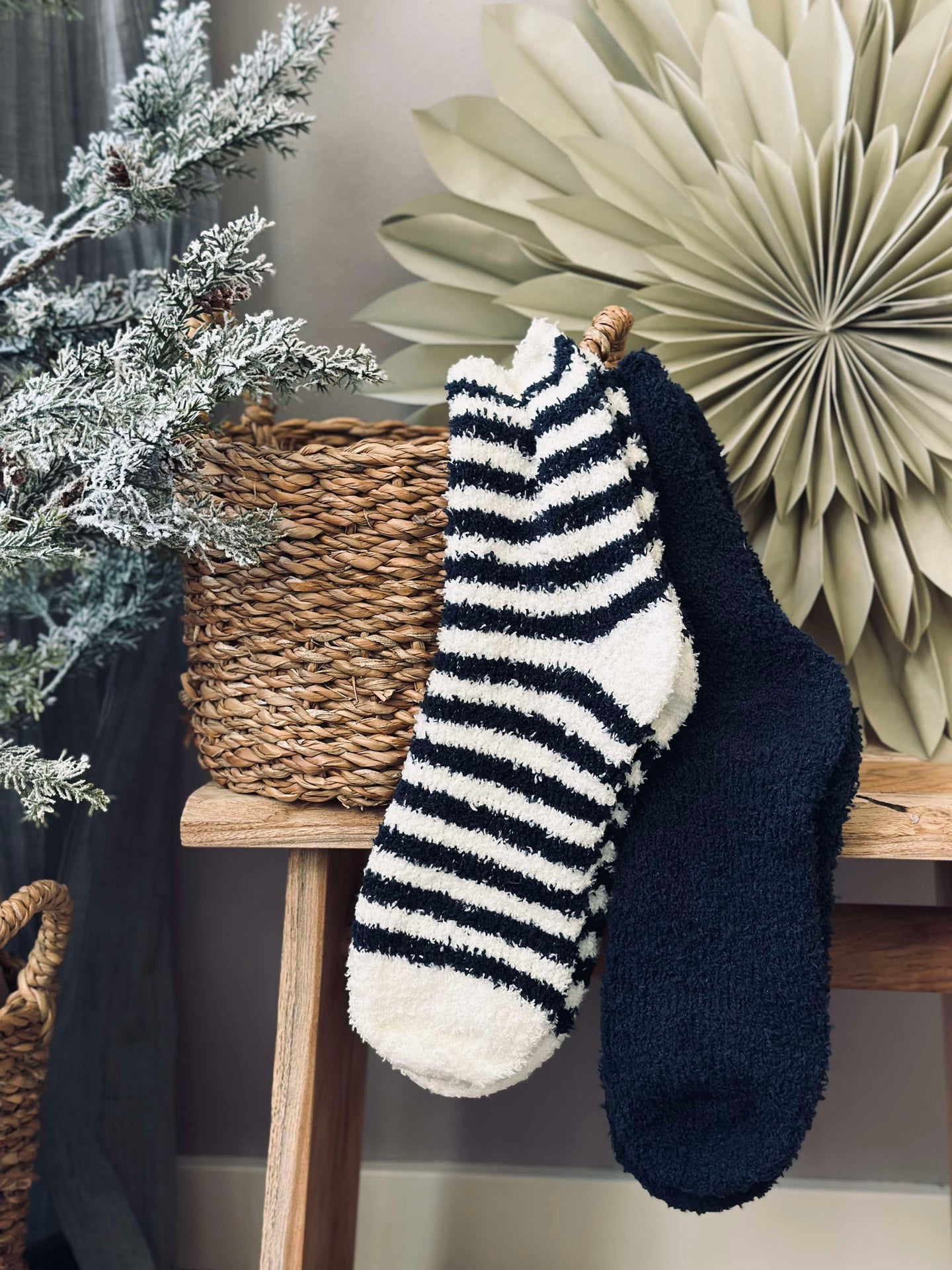 Socken Fluffy Blau - Set mit 2 Paar
