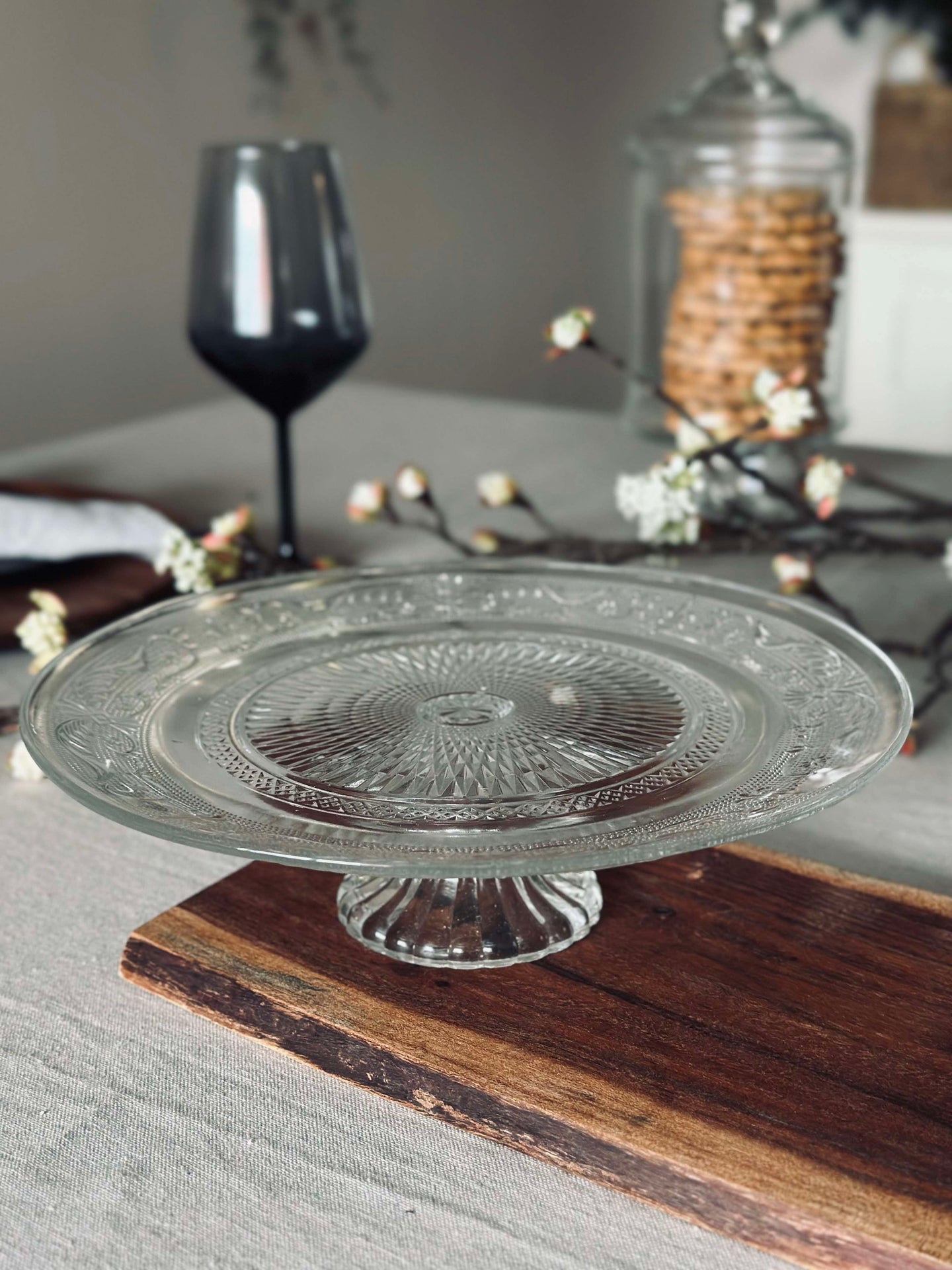 Kuchenplatte aus Glas 25 cm