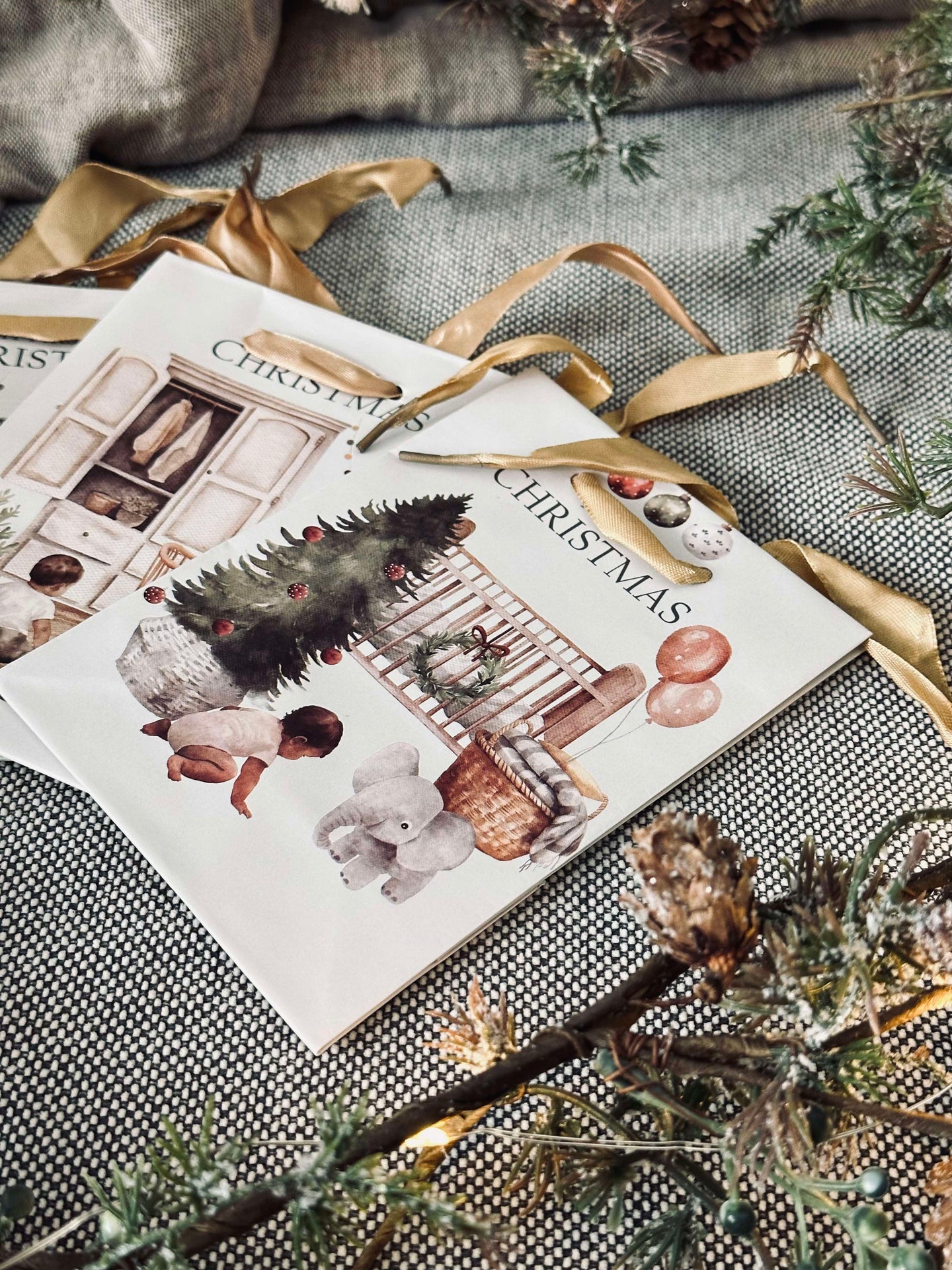 Geschenktüte Weihnachtsmotiv - 1 Stk.