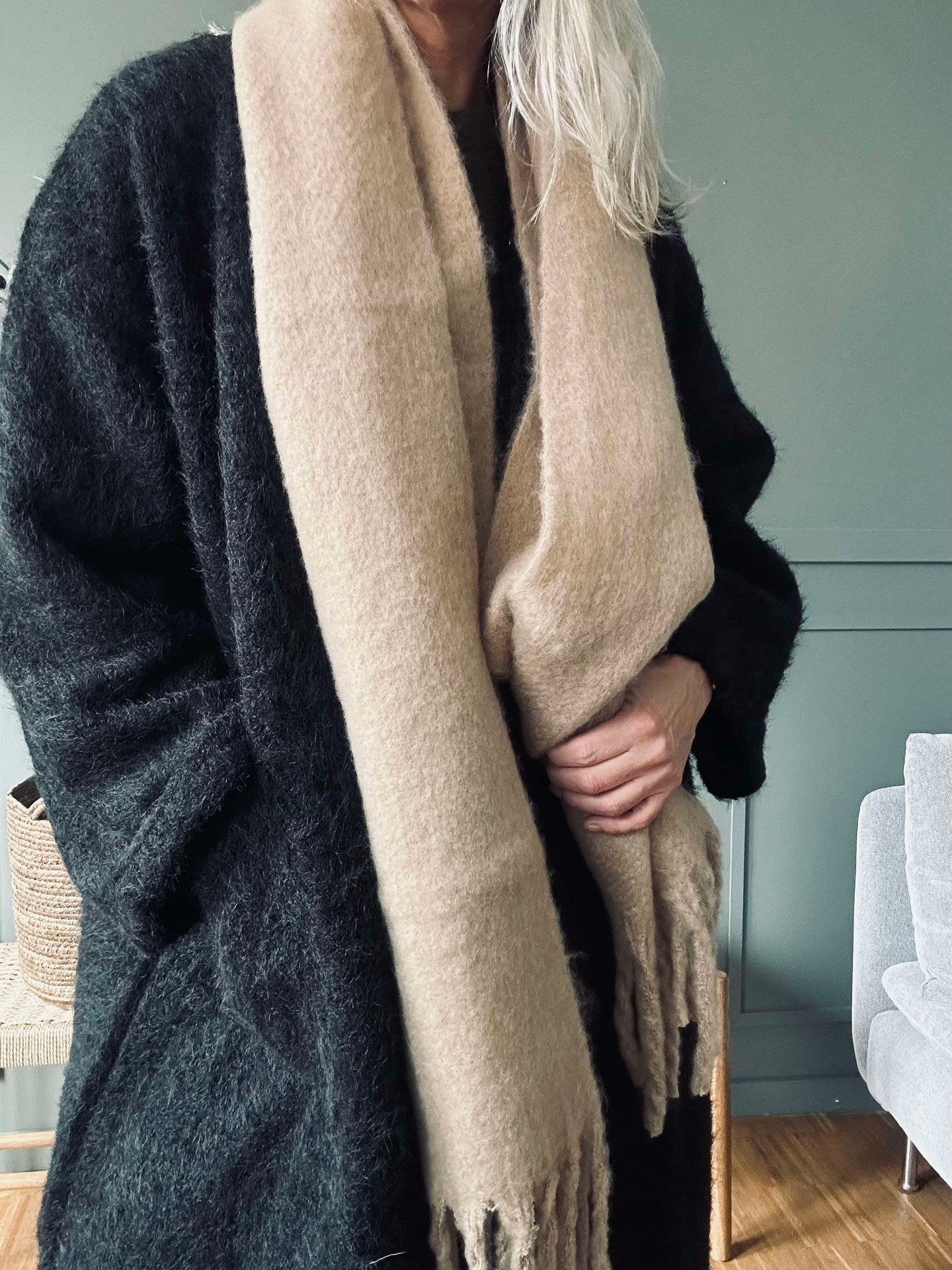 Schal Beige