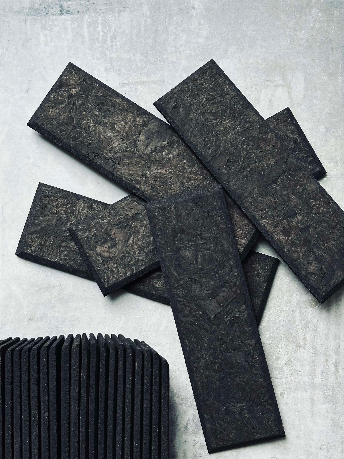 Korkziegel - Dark Paket mit 62 Stk