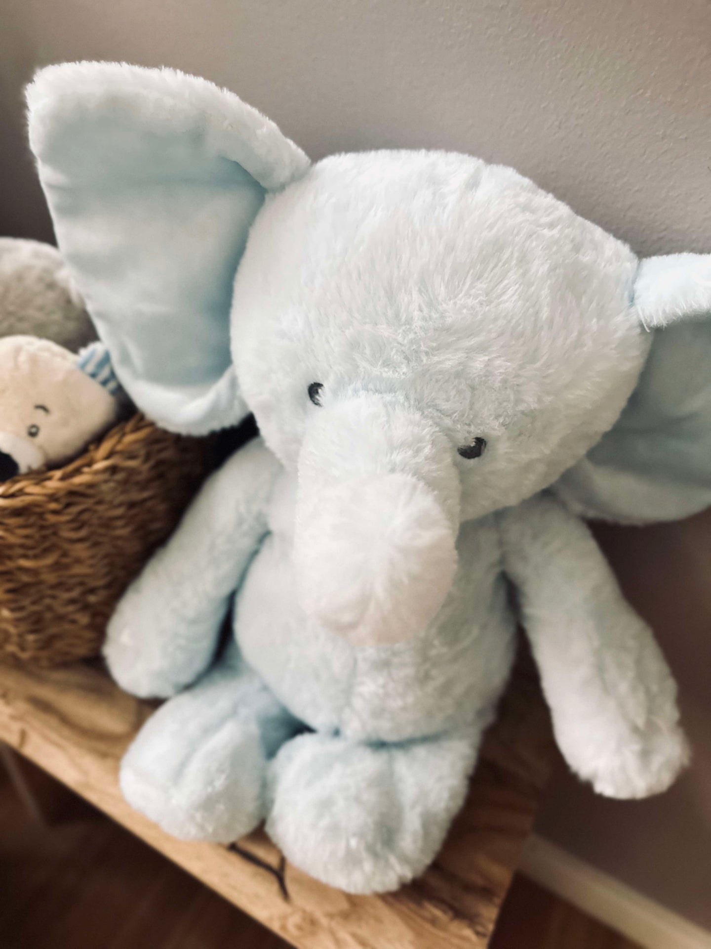Plüsch-Elefant 38cm - Hellblau