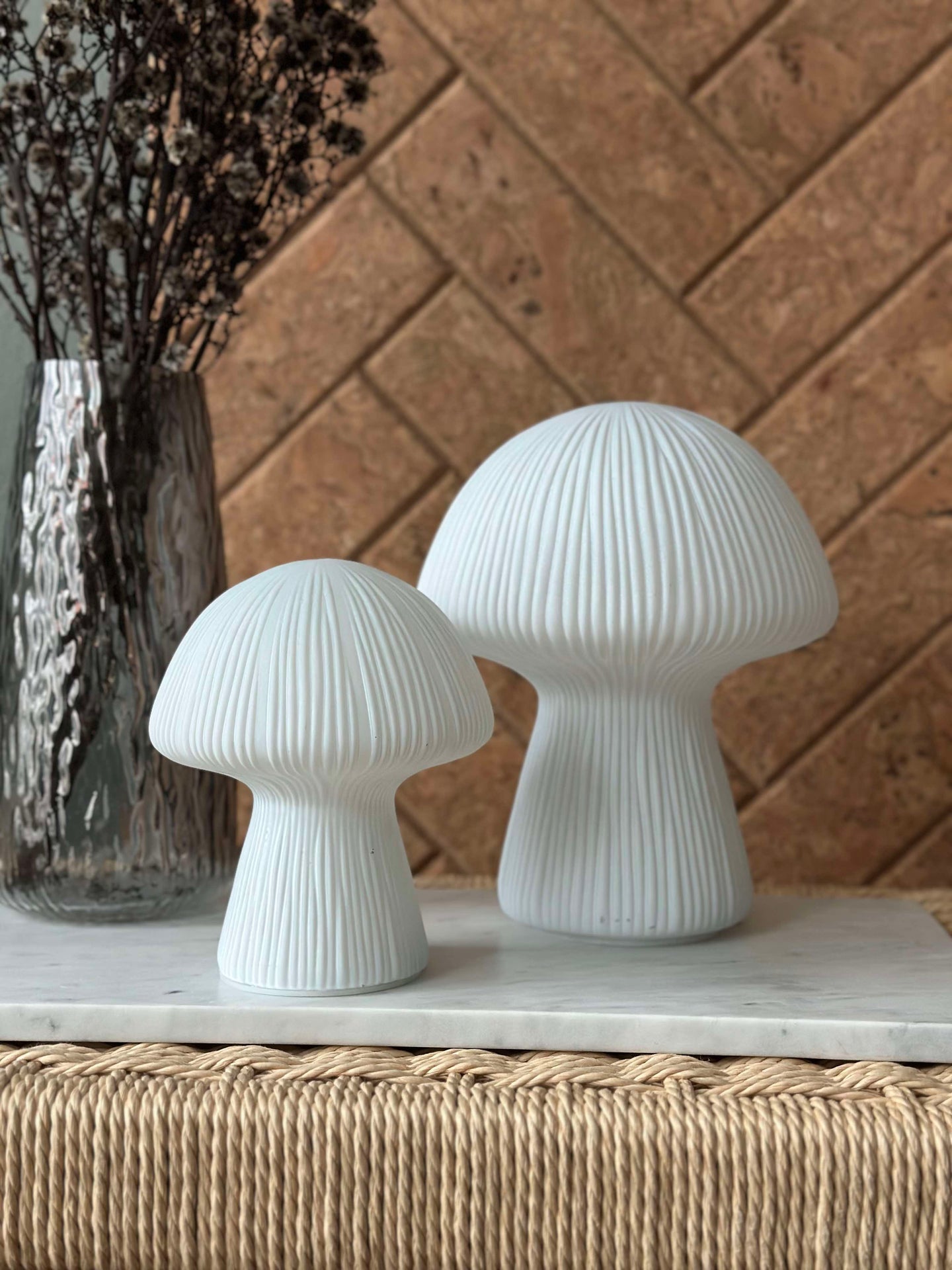 Mushroom Astrid - Weiß 20 cm