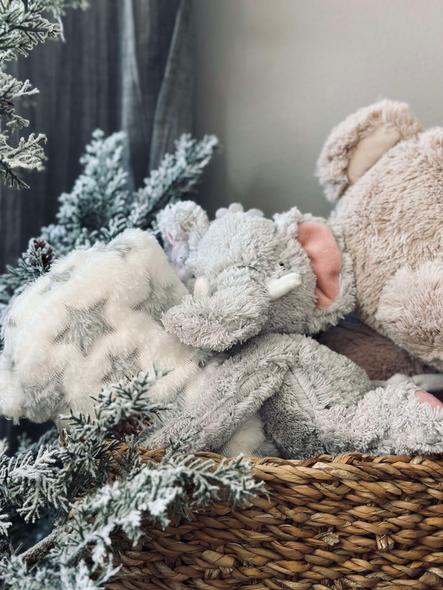Babydecke mit Kuscheltier - Elefant