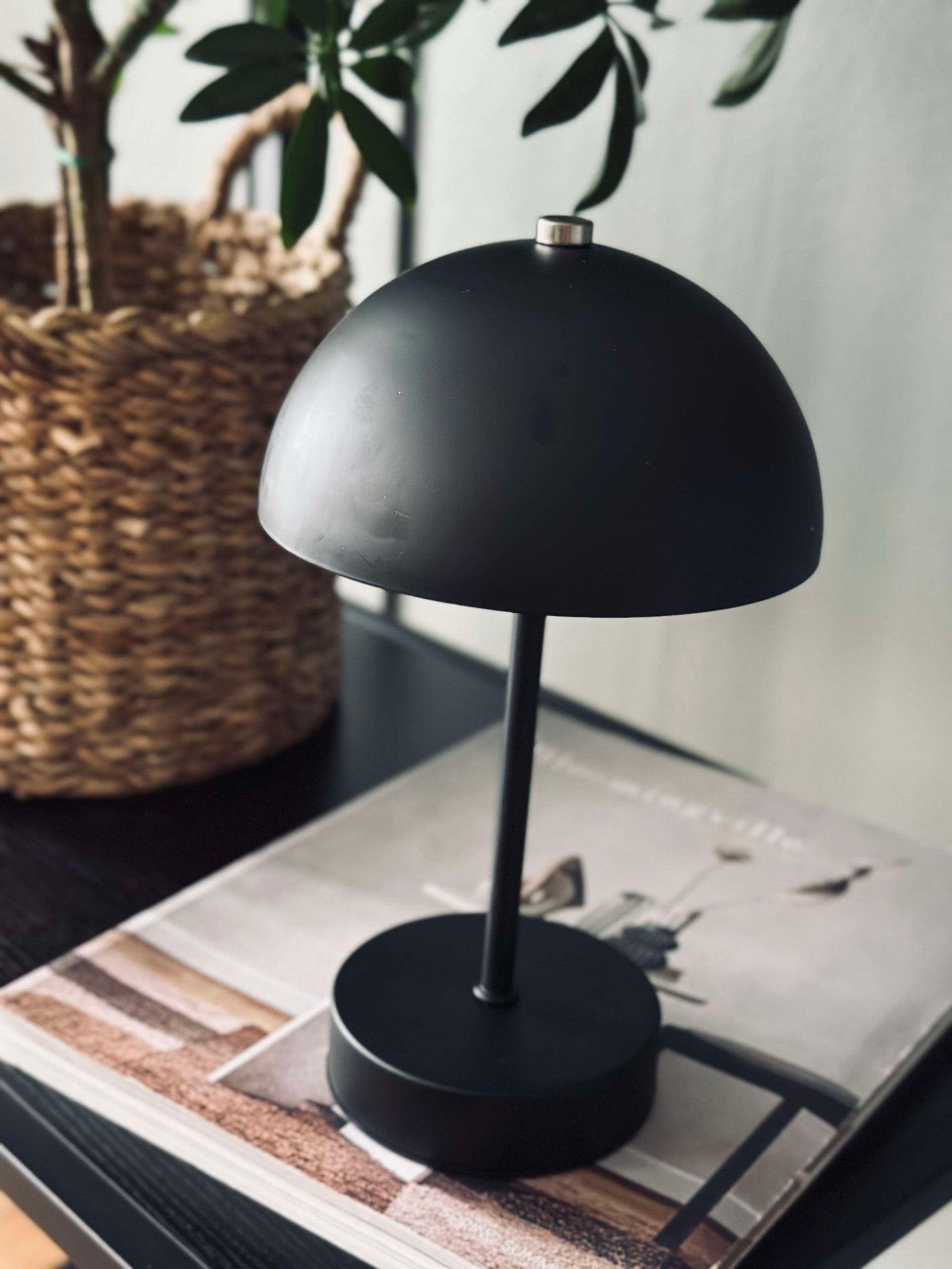 Tischlampe mit Touch - Schwarz